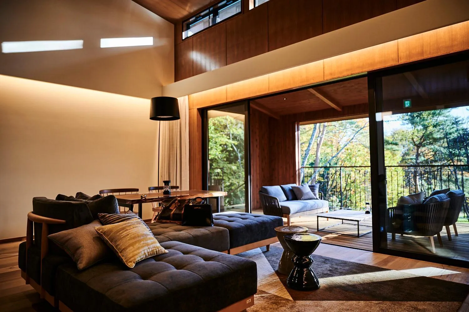 Living room in THE HIRAMATSU KARUIZAWA MIYOTA