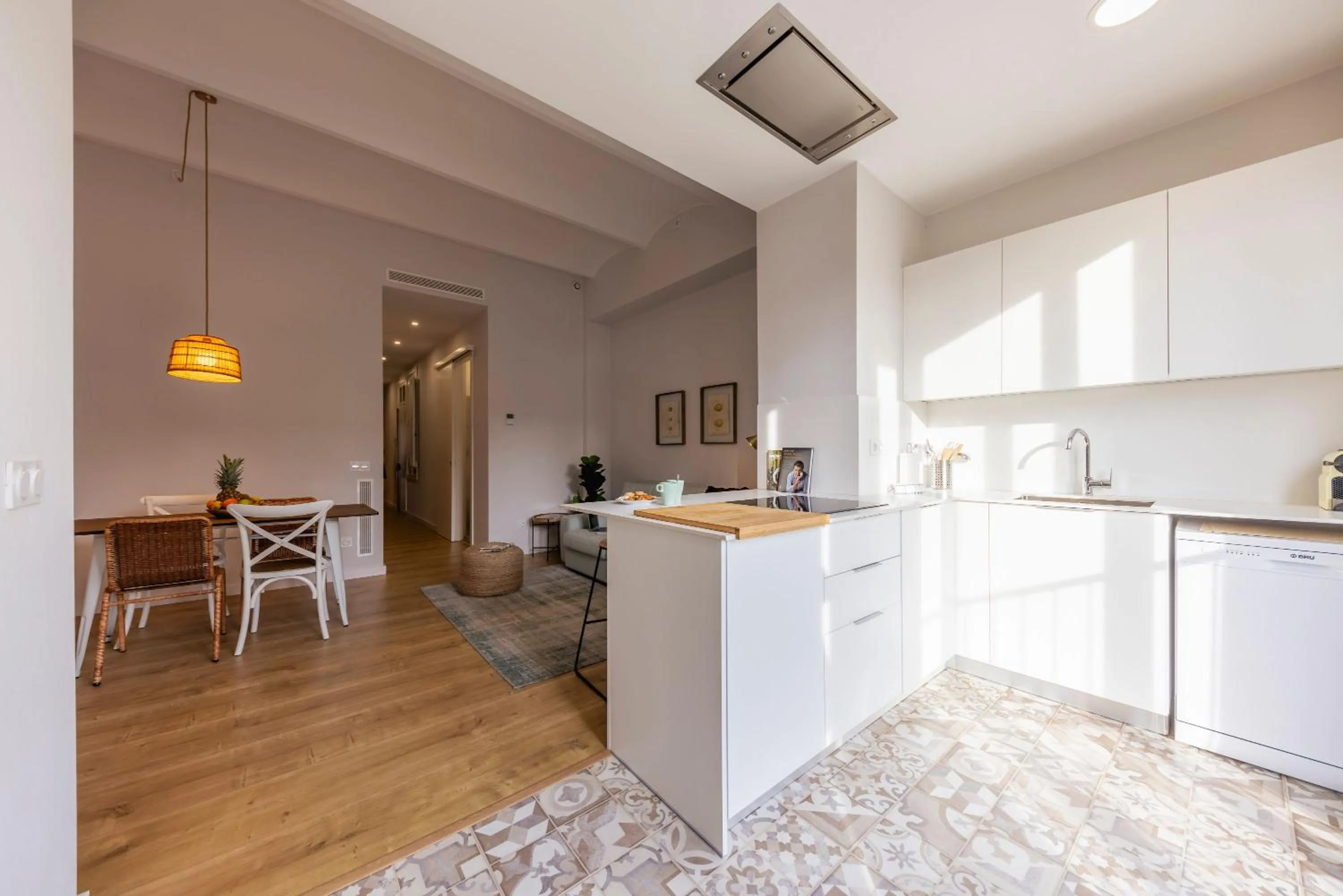 Kitchen or kitchenette in Bravissimo Riu Onyar, modern 3 bedroom apartment