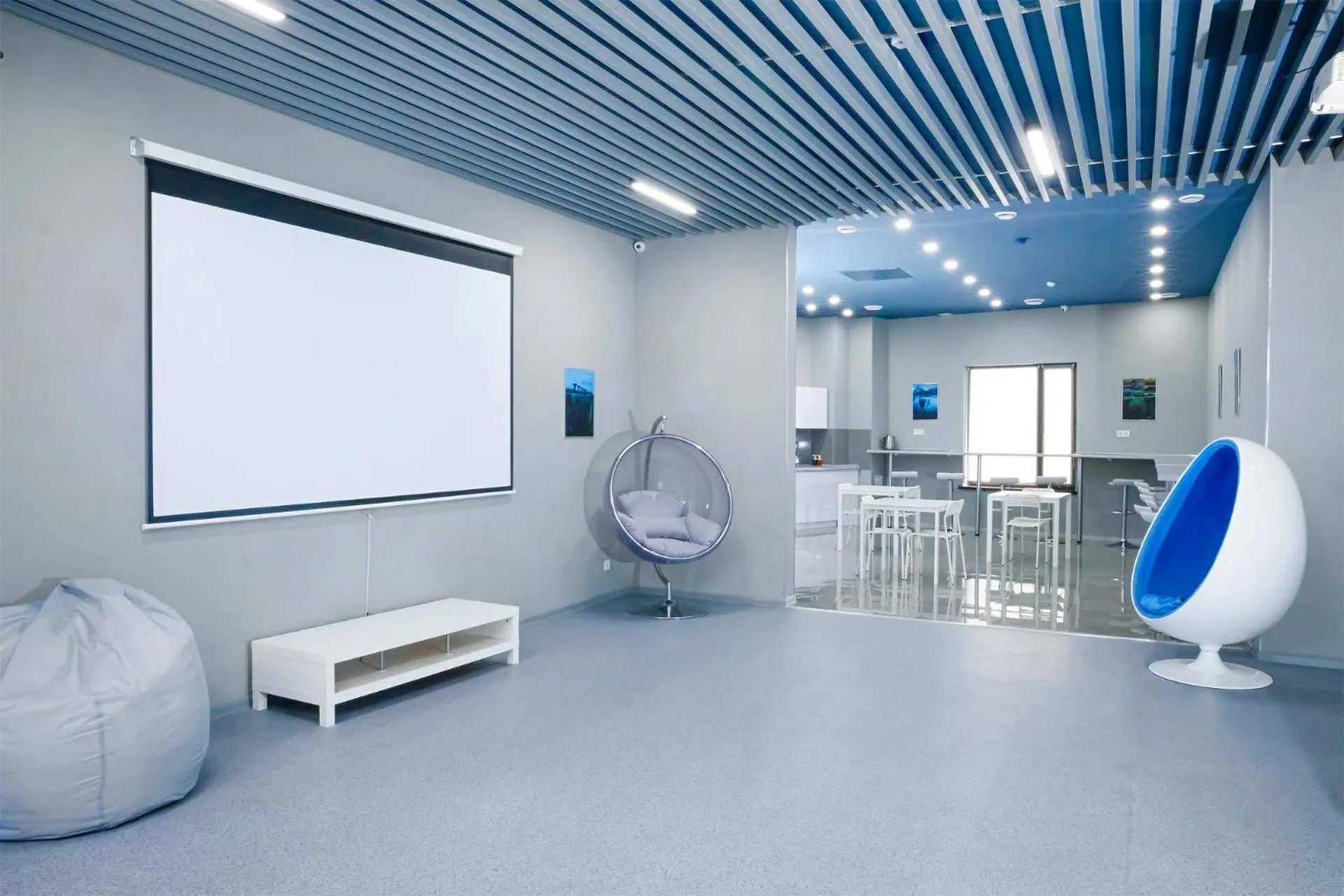 Living room in CAPS LOCK Future Hotel