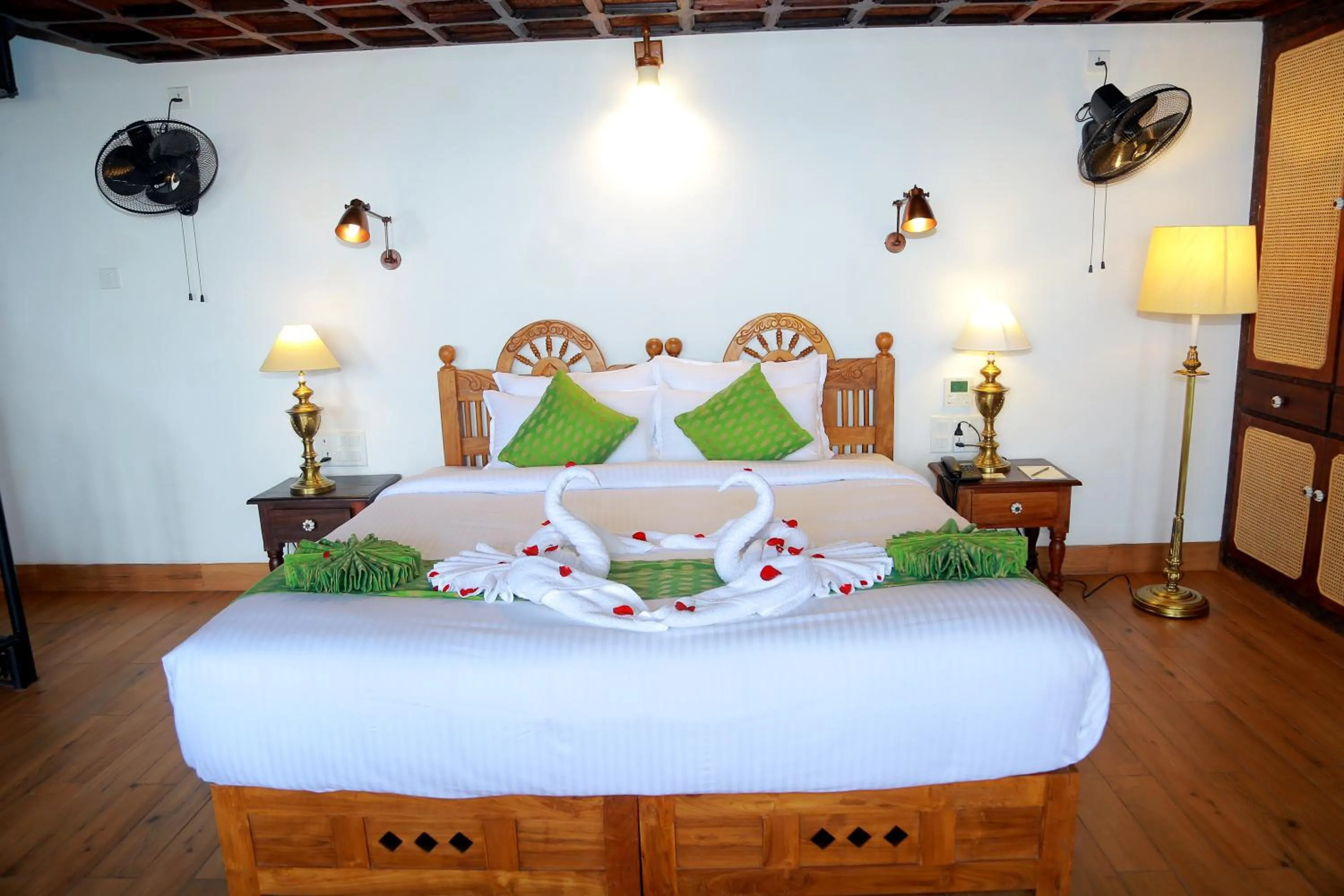 Photo of the whole room, Bed in AyurSoma Ayurveda Royal Retreat