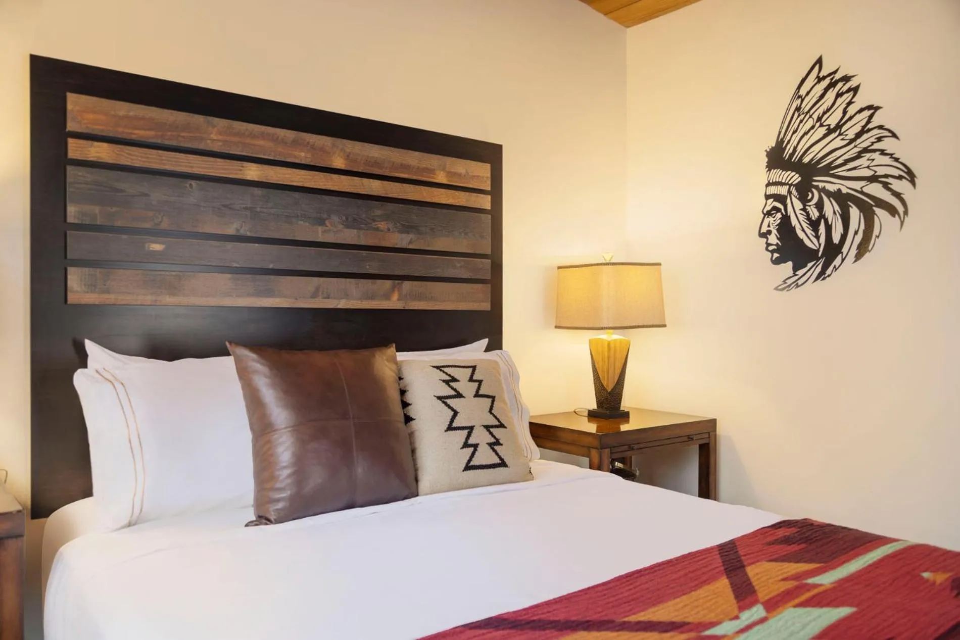 Bed in River Rock Inn B&B