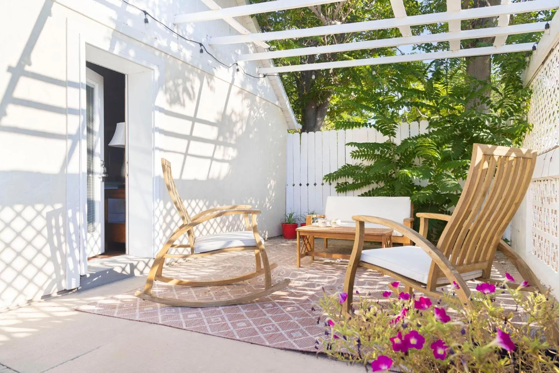 Patio in River Rock Inn B&B