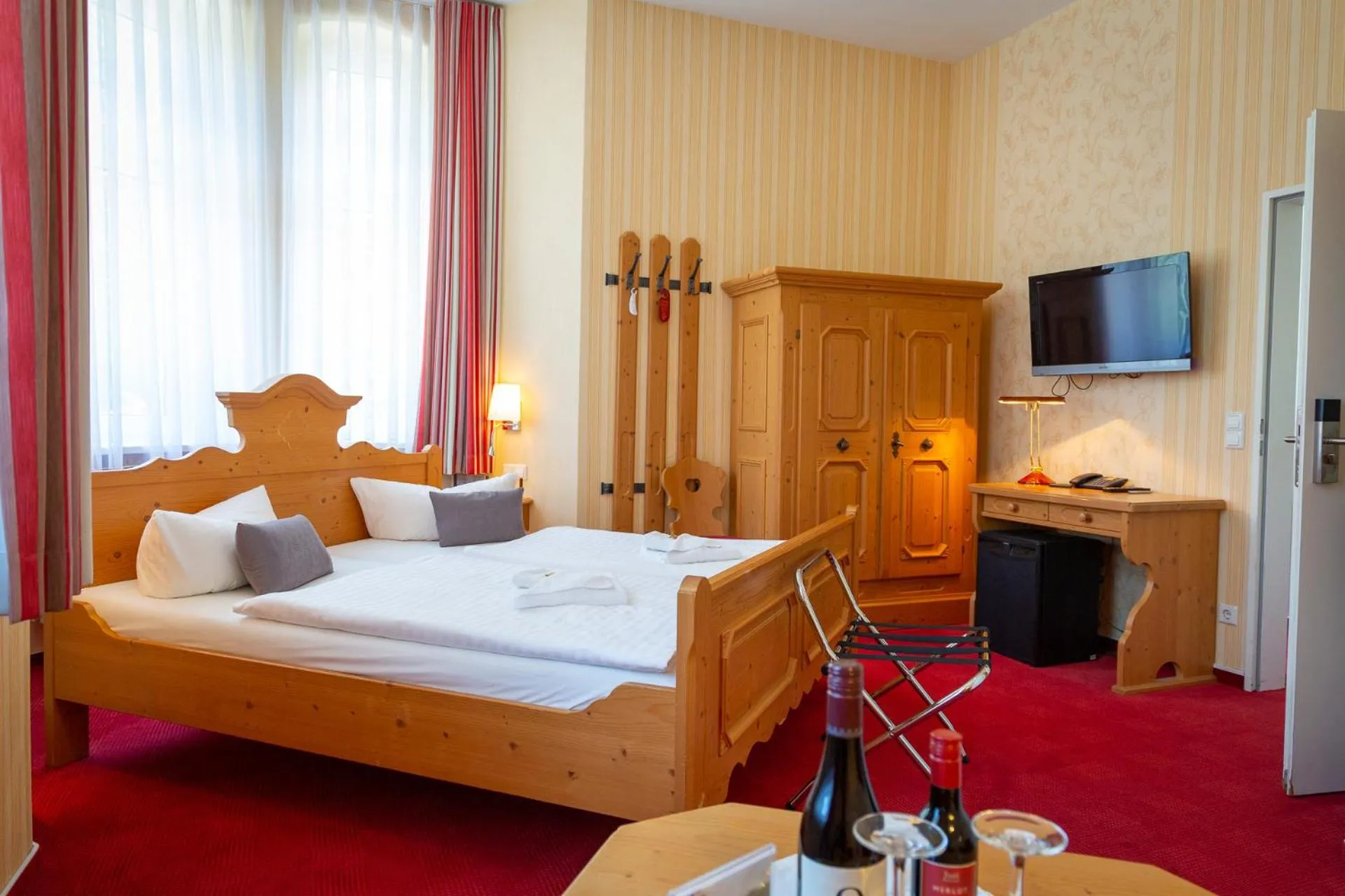 Photo of the whole room, Bed in Hotel & Restaurant Waldschlösschen