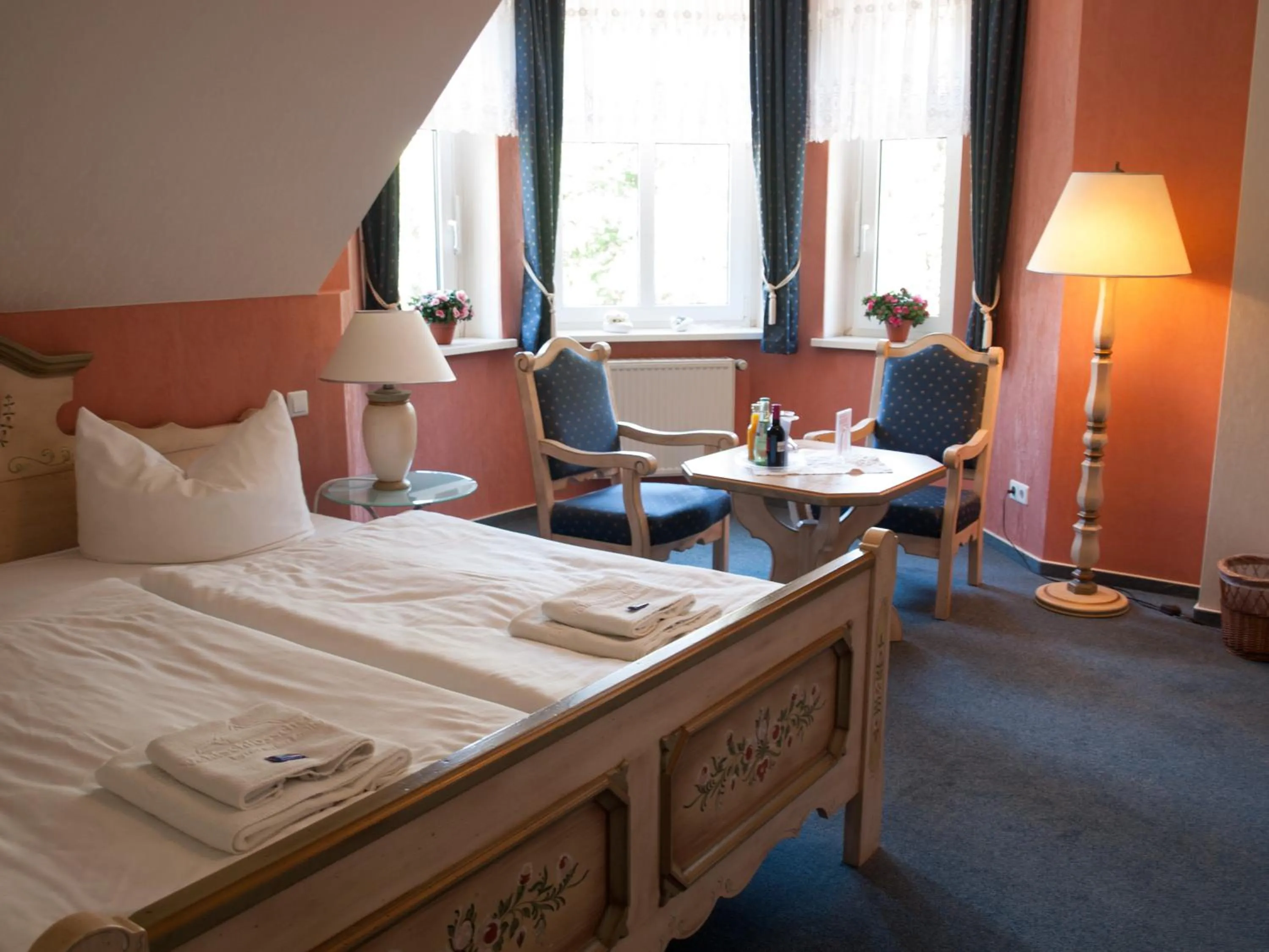 Photo of the whole room, Bed in Hotel & Restaurant Waldschlösschen