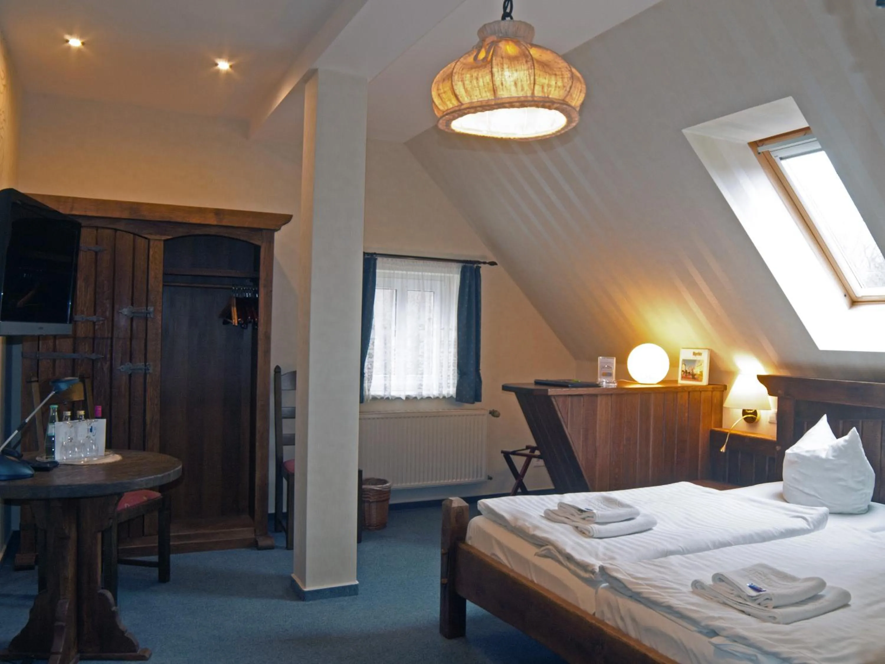 Photo of the whole room, Bed in Hotel & Restaurant Waldschlösschen