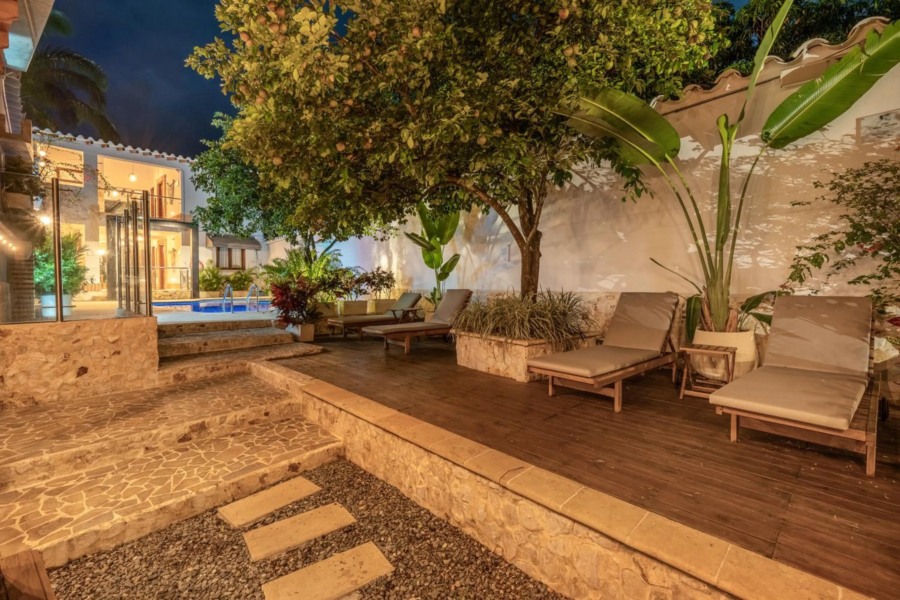 Patio in Casa Bixa Hotel Boutique -Santa Fe de Antioquia- Mayores de 12 años