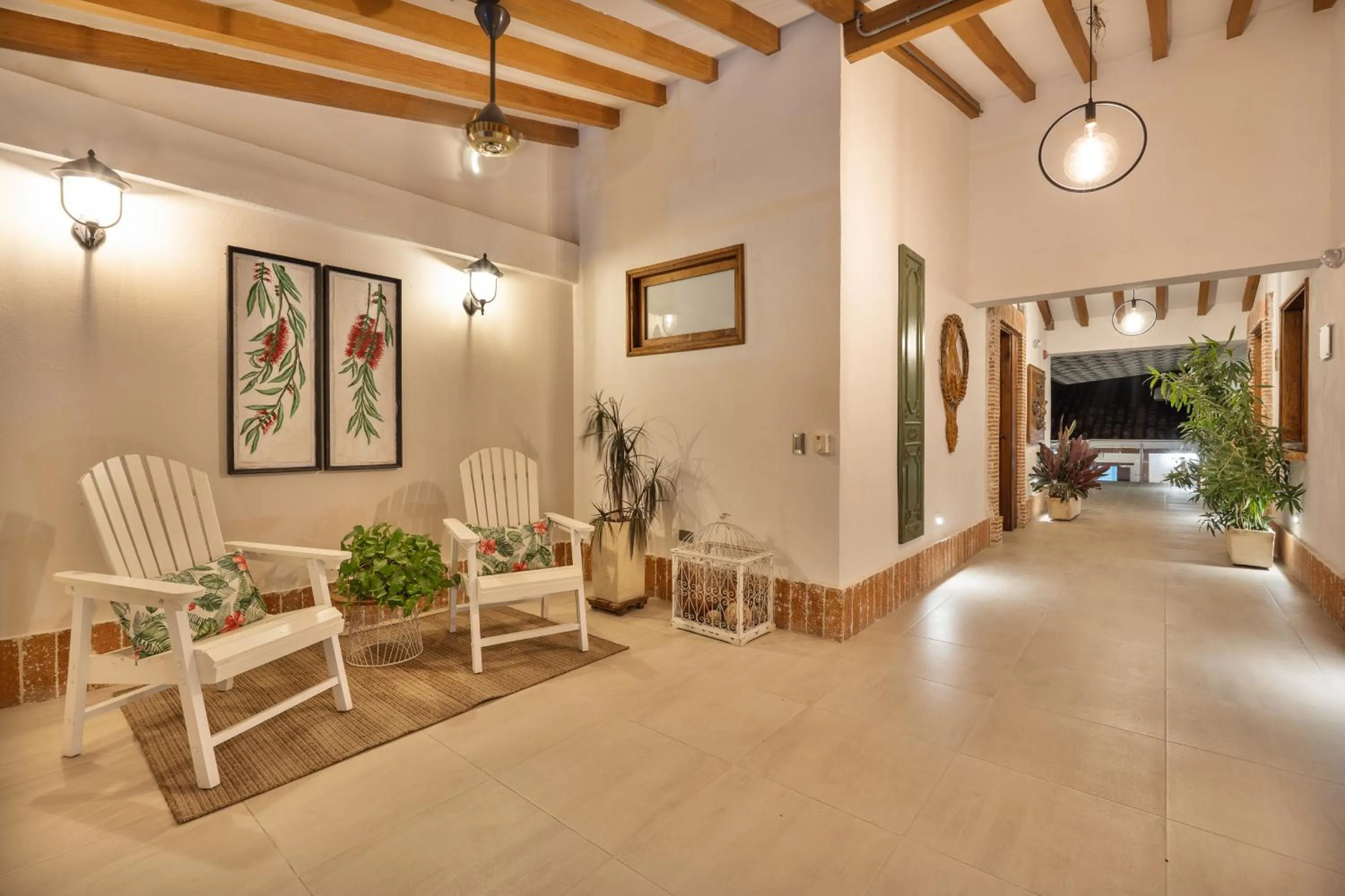 Patio in Casa Bixa Hotel Boutique -Santa Fe de Antioquia- Mayores de 12 años