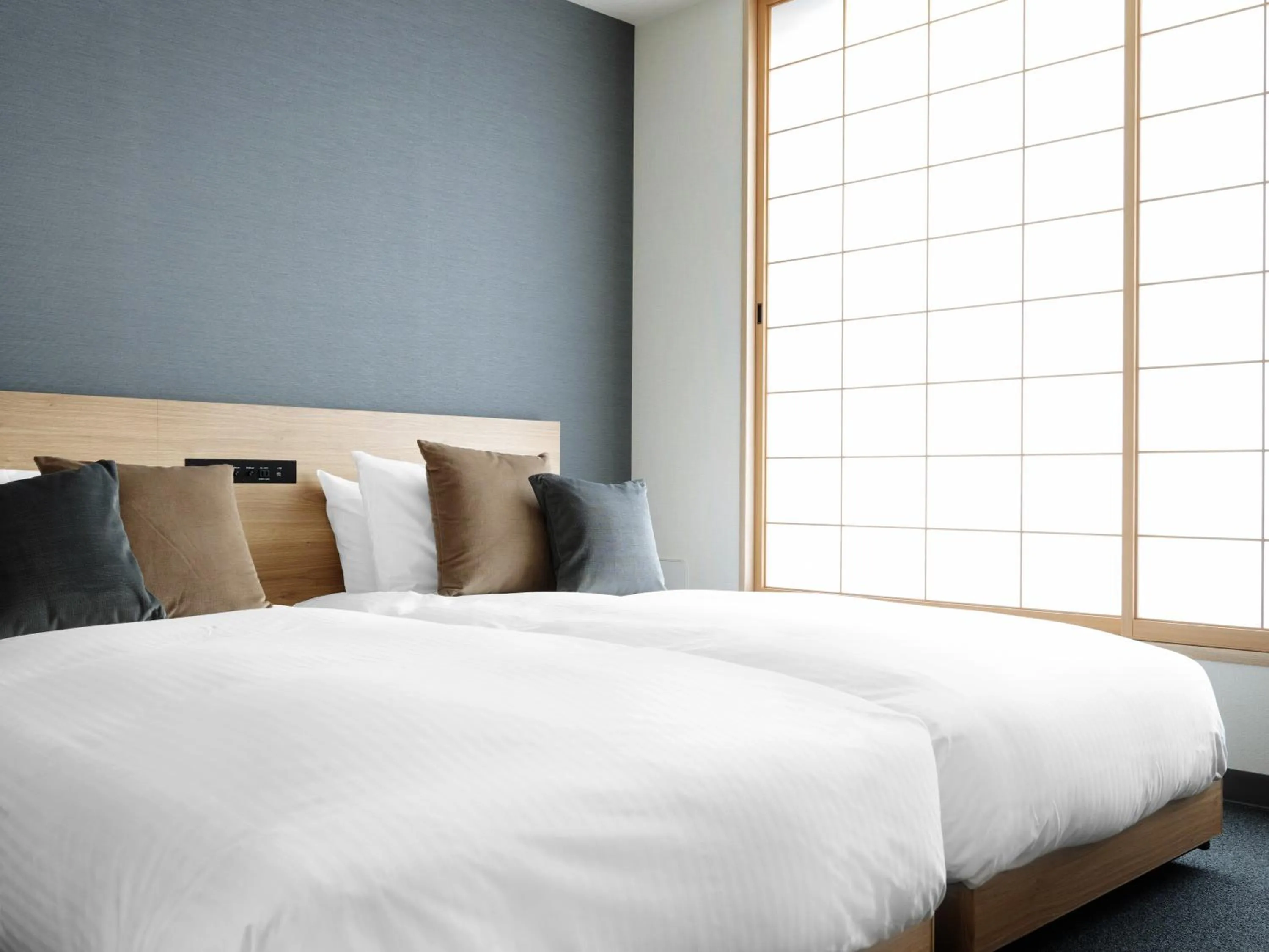 Photo of the whole room, Bed in MIMARU Tokyo Asakusa Station