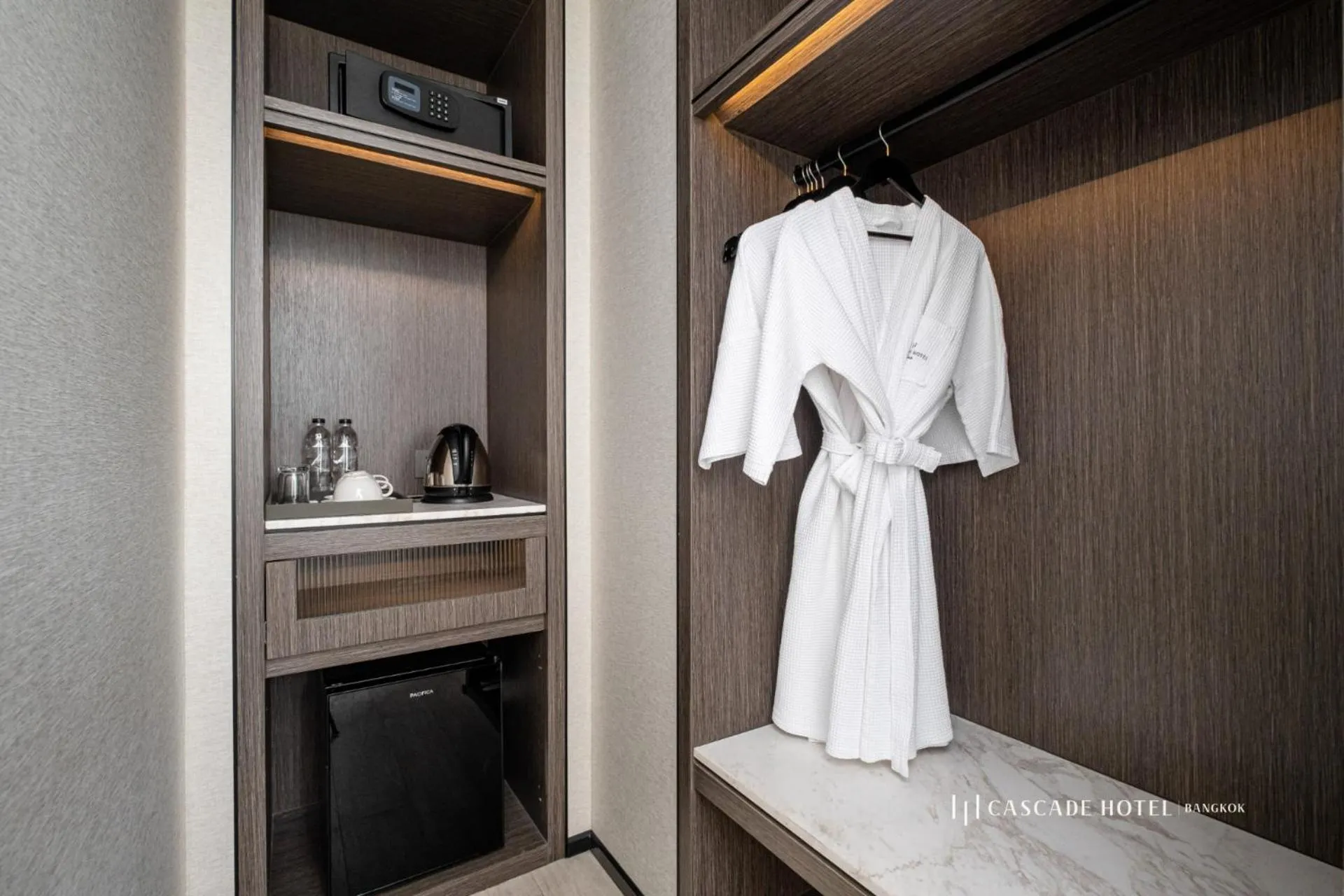 wardrobe in Cascade Hotel Bangkok