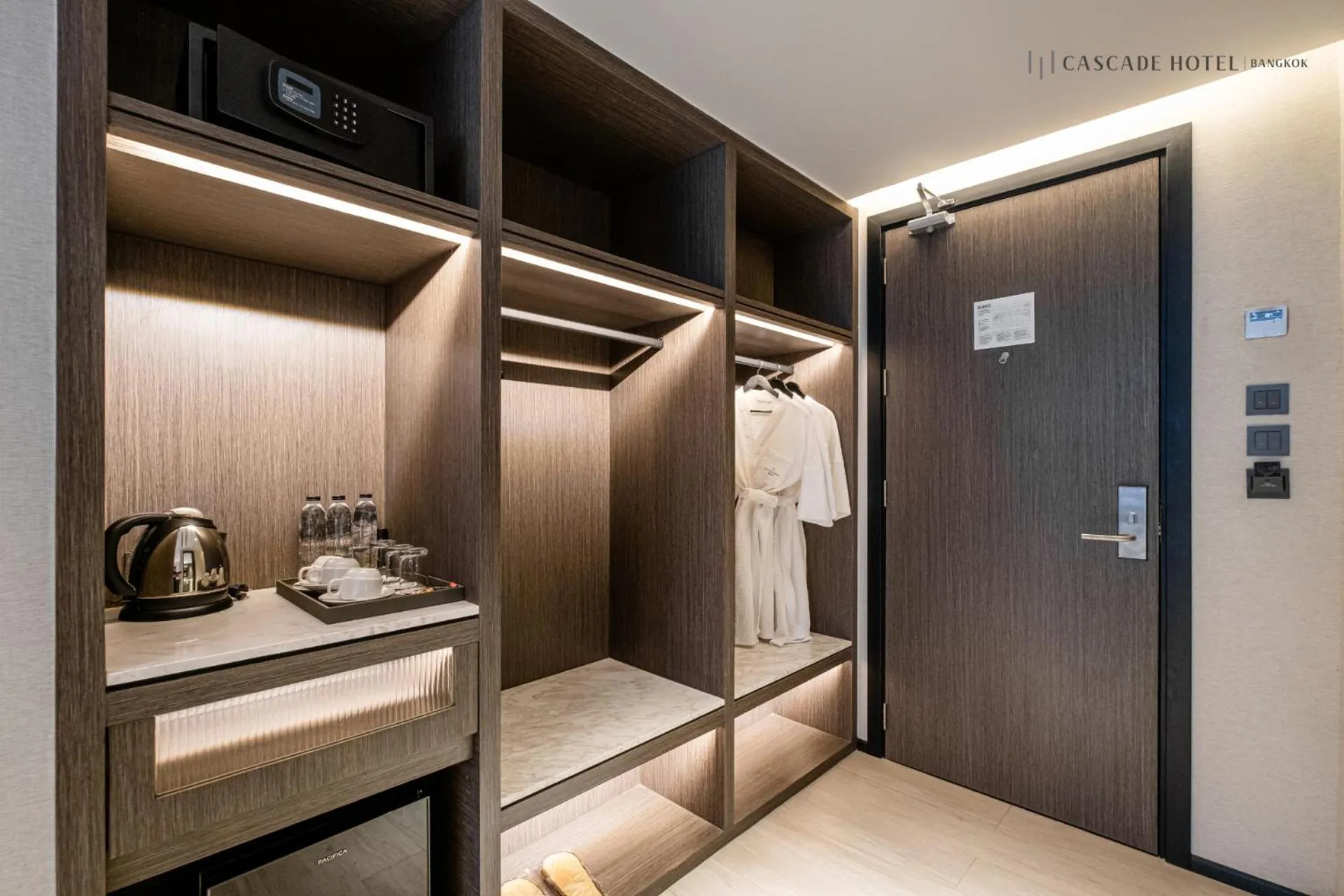 wardrobe in Cascade Hotel Bangkok