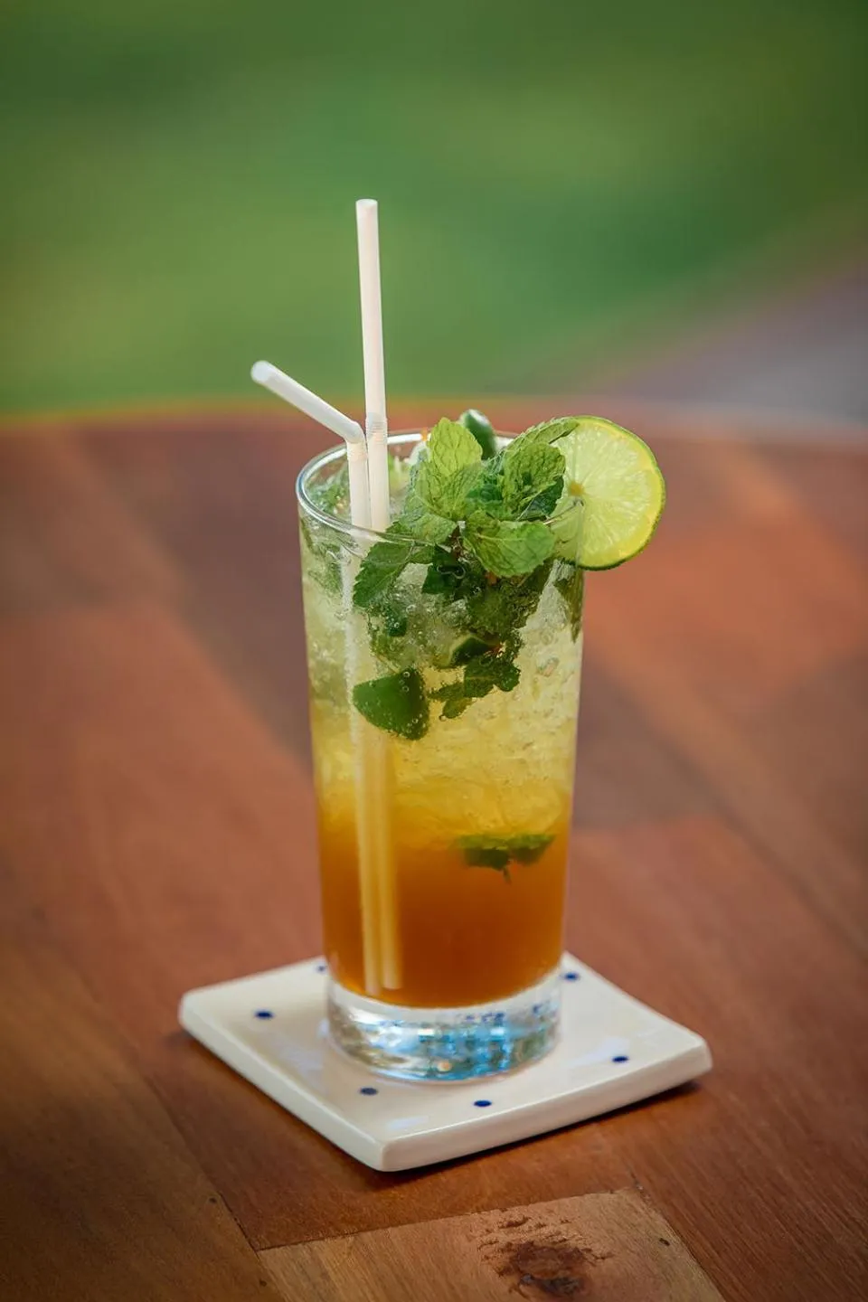 Drinks in White Whale Beachfront Pool Villa