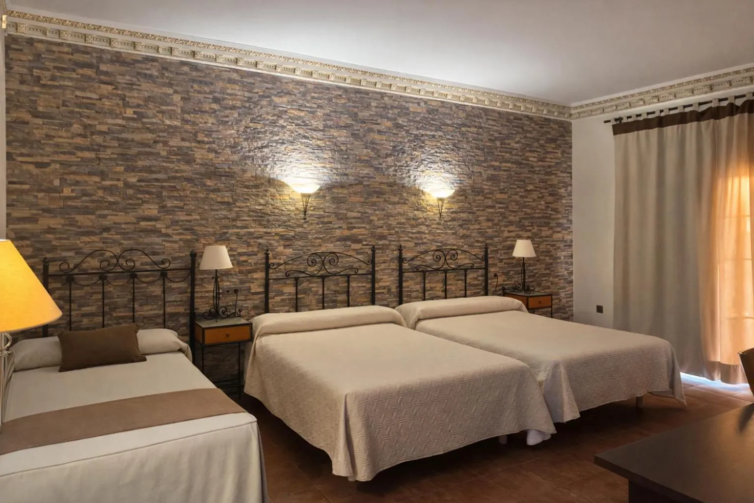 Bed in Hotel Trajano