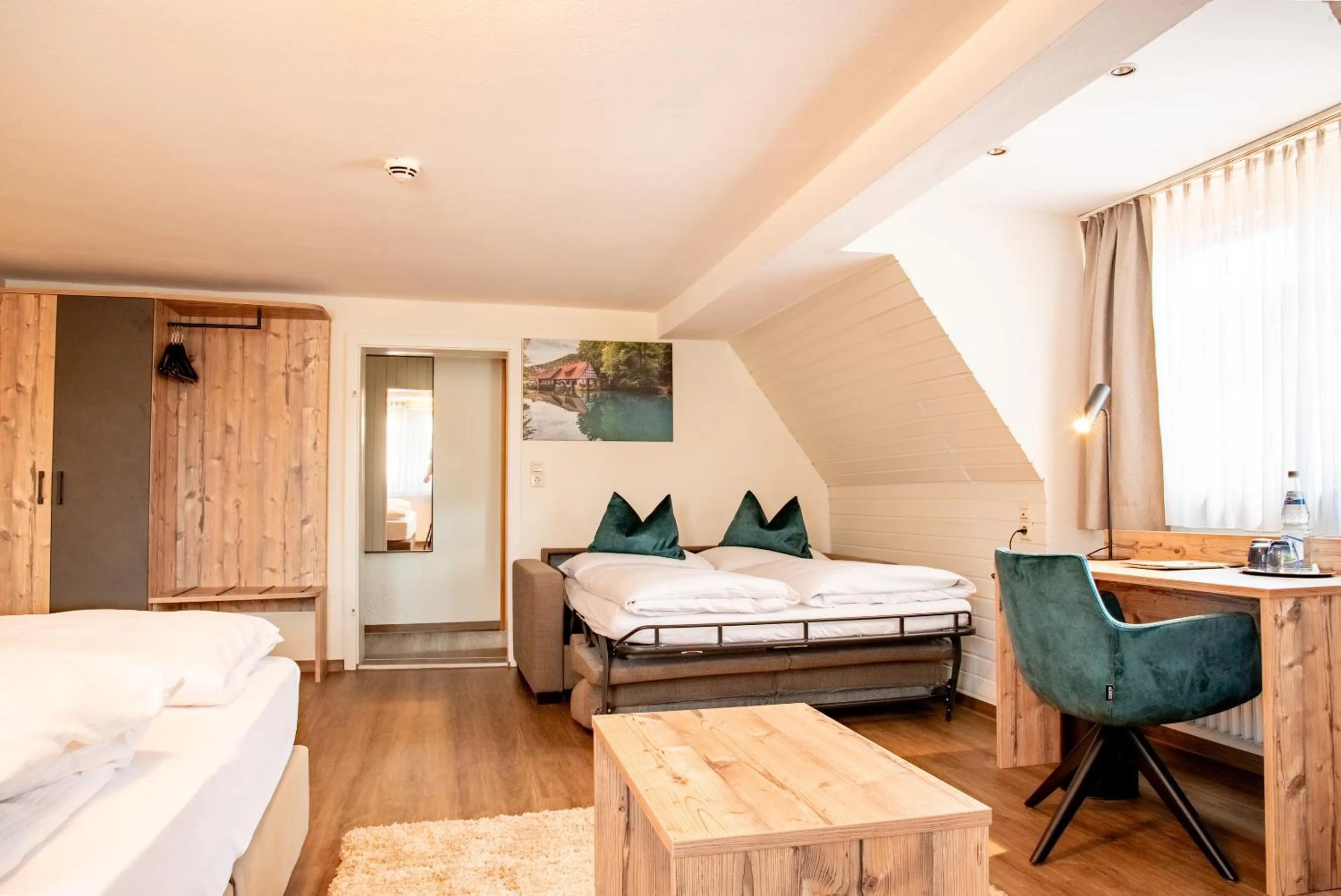 Photo of the whole room, Bed in Hotel & Restaurant Post