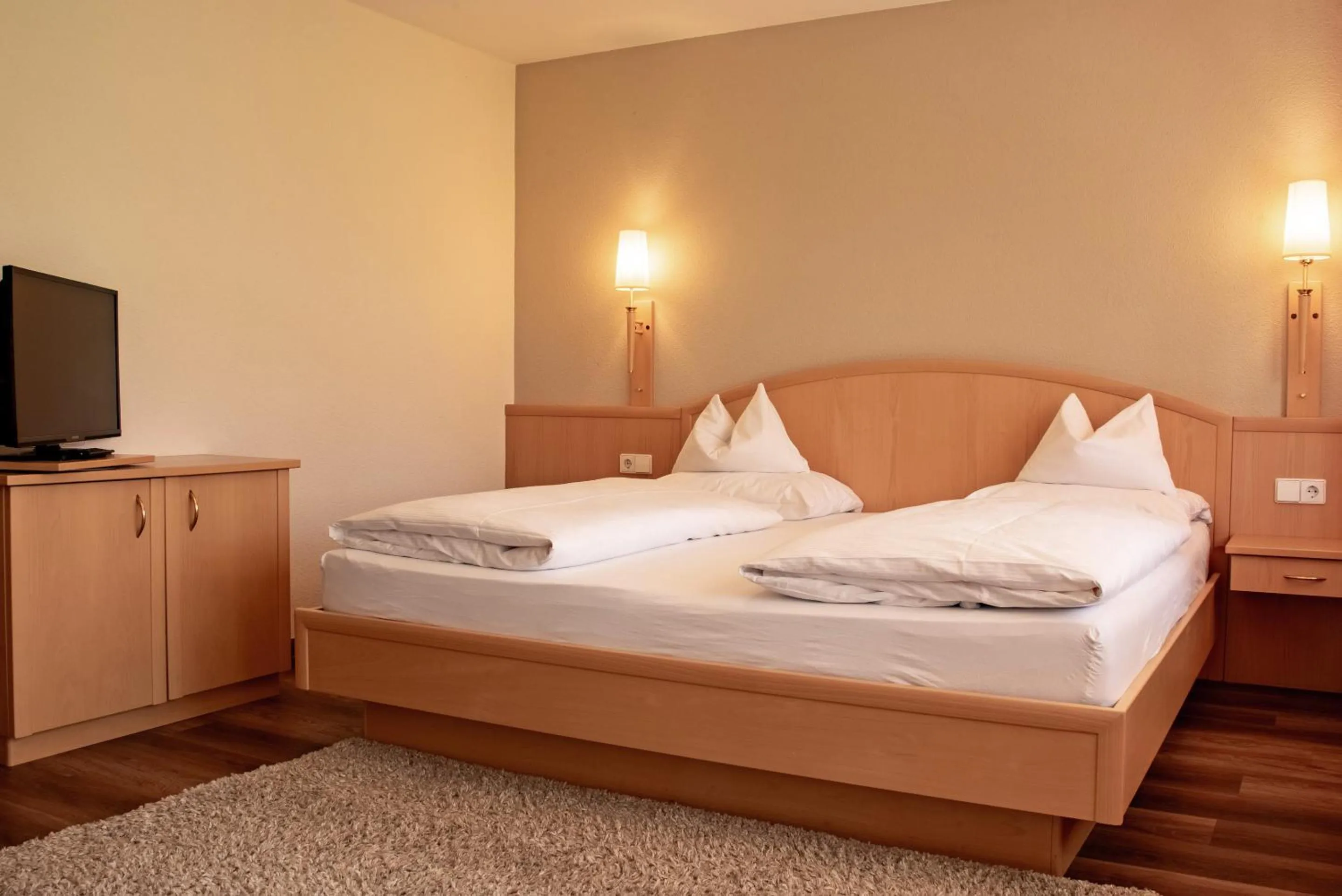 Photo of the whole room, Bed in Hotel & Restaurant Post