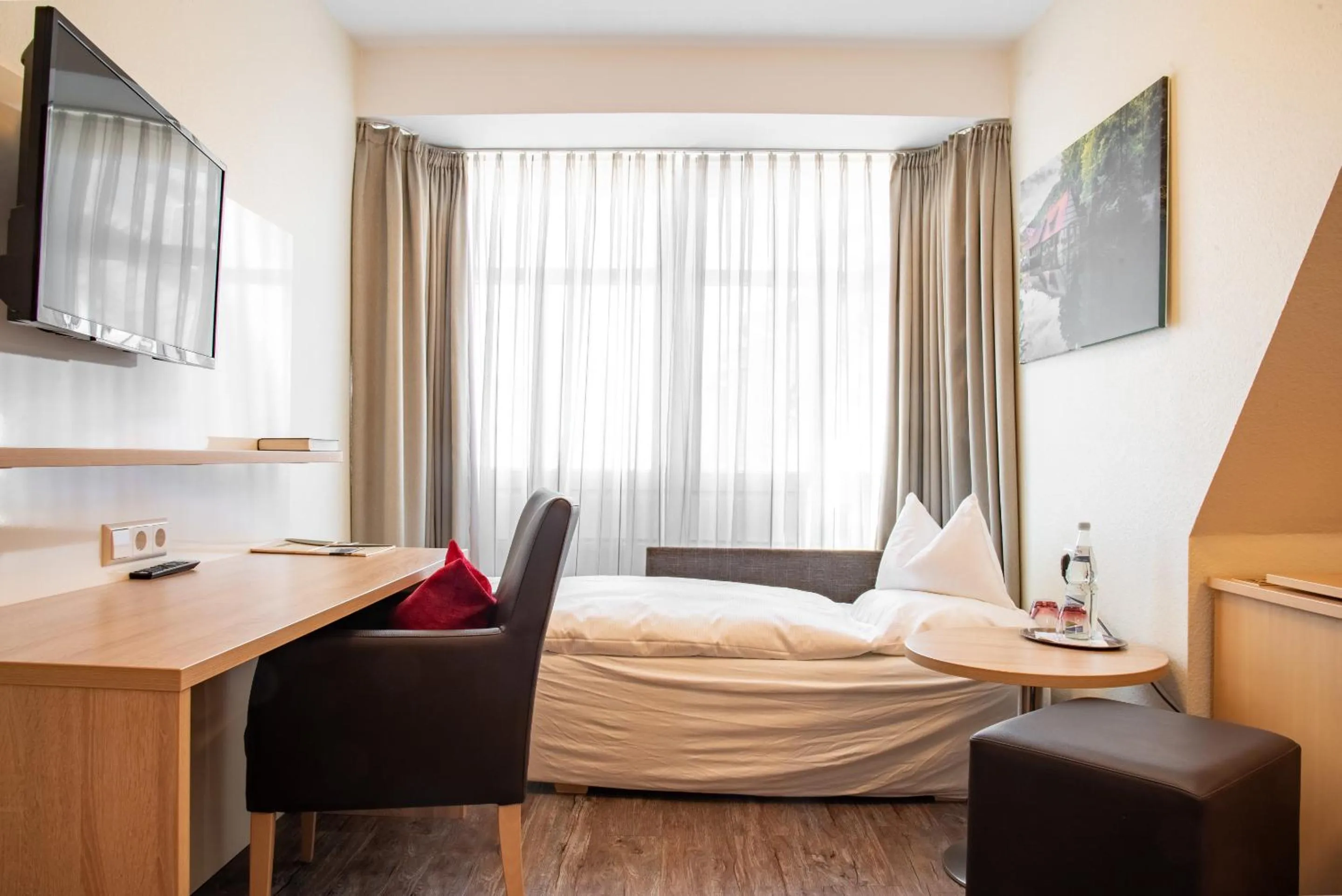 Photo of the whole room, Bed in Hotel & Restaurant Post