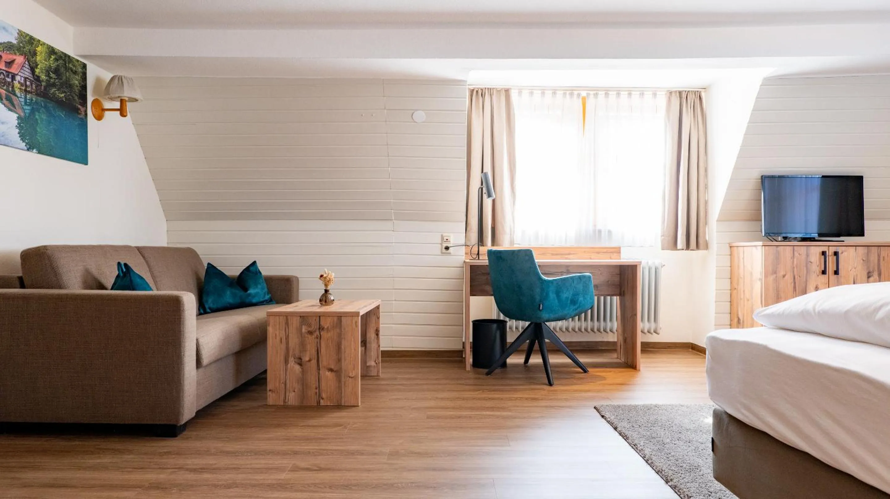 Bed in Hotel & Restaurant Post