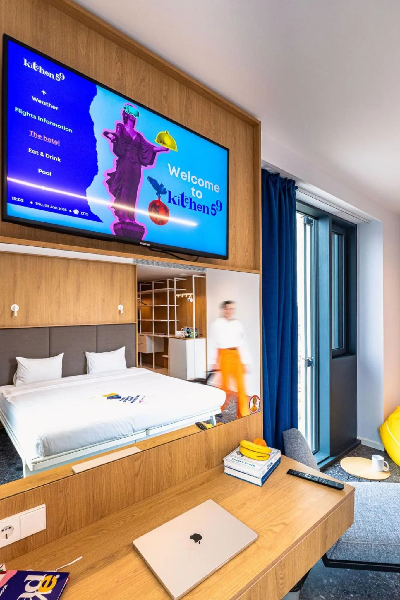 TV and multimedia, Bed in Hotel Kitchen59