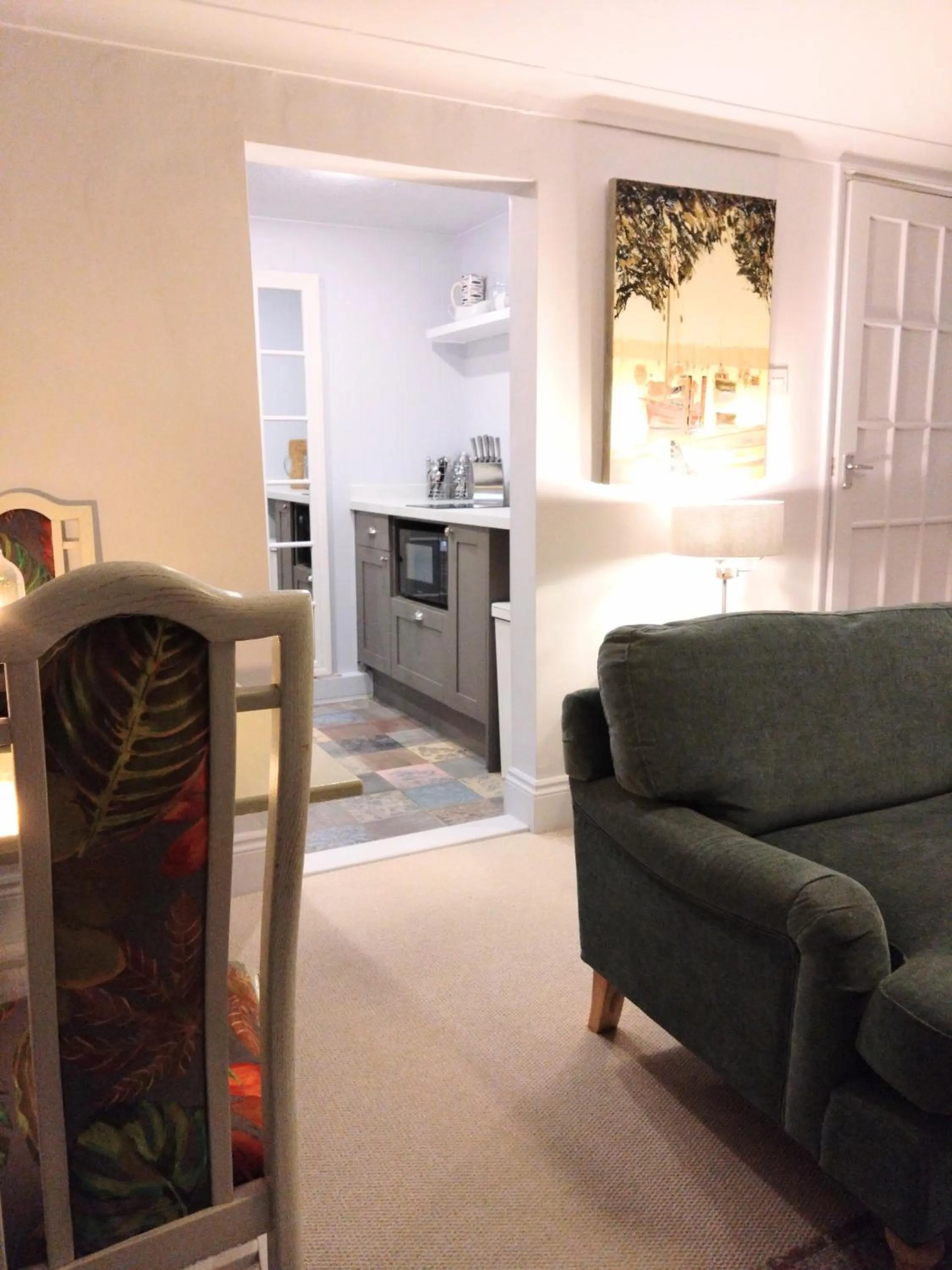 kitchen in Beachfront Studio Apartment