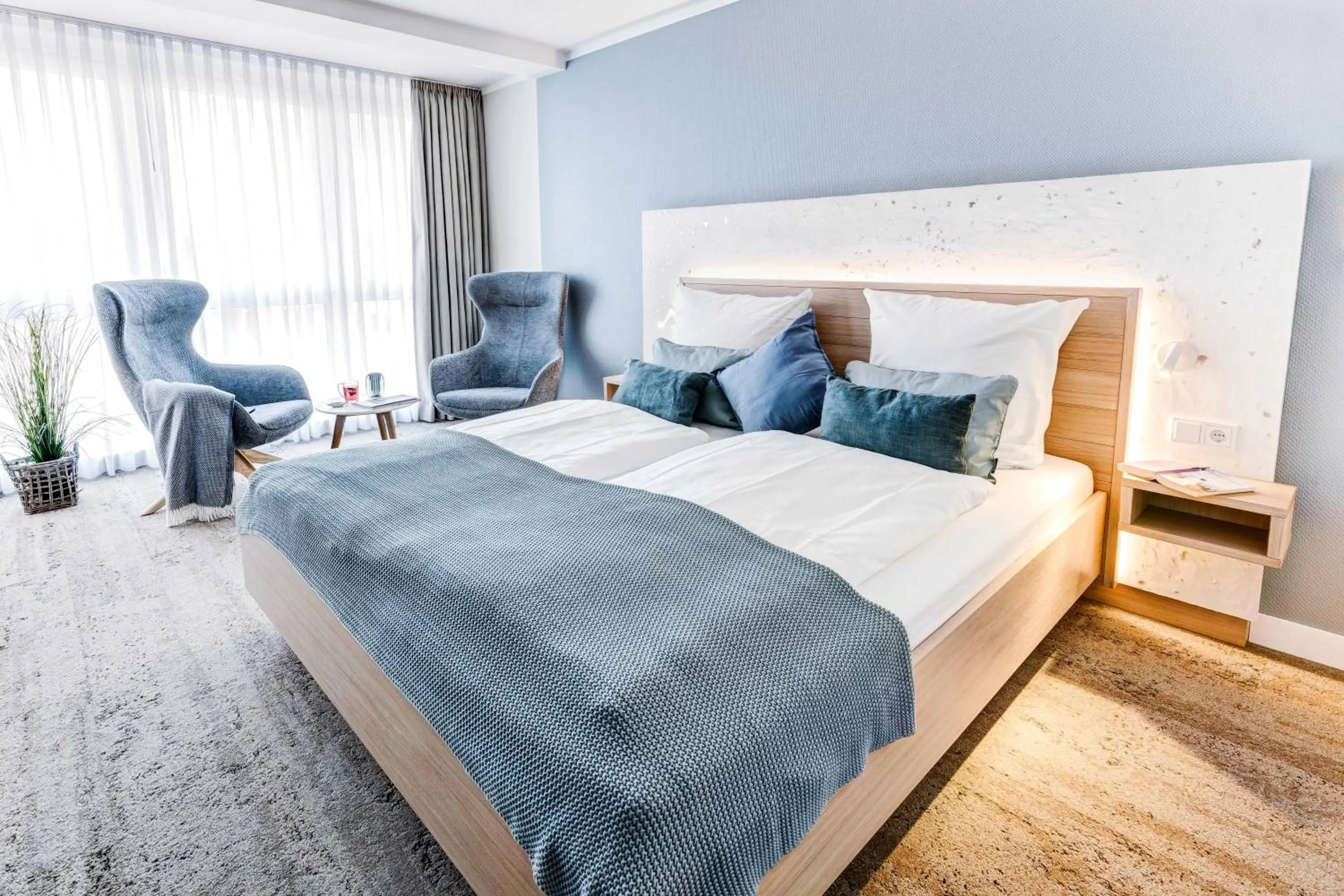 Bed in Hotel Muschelgrund