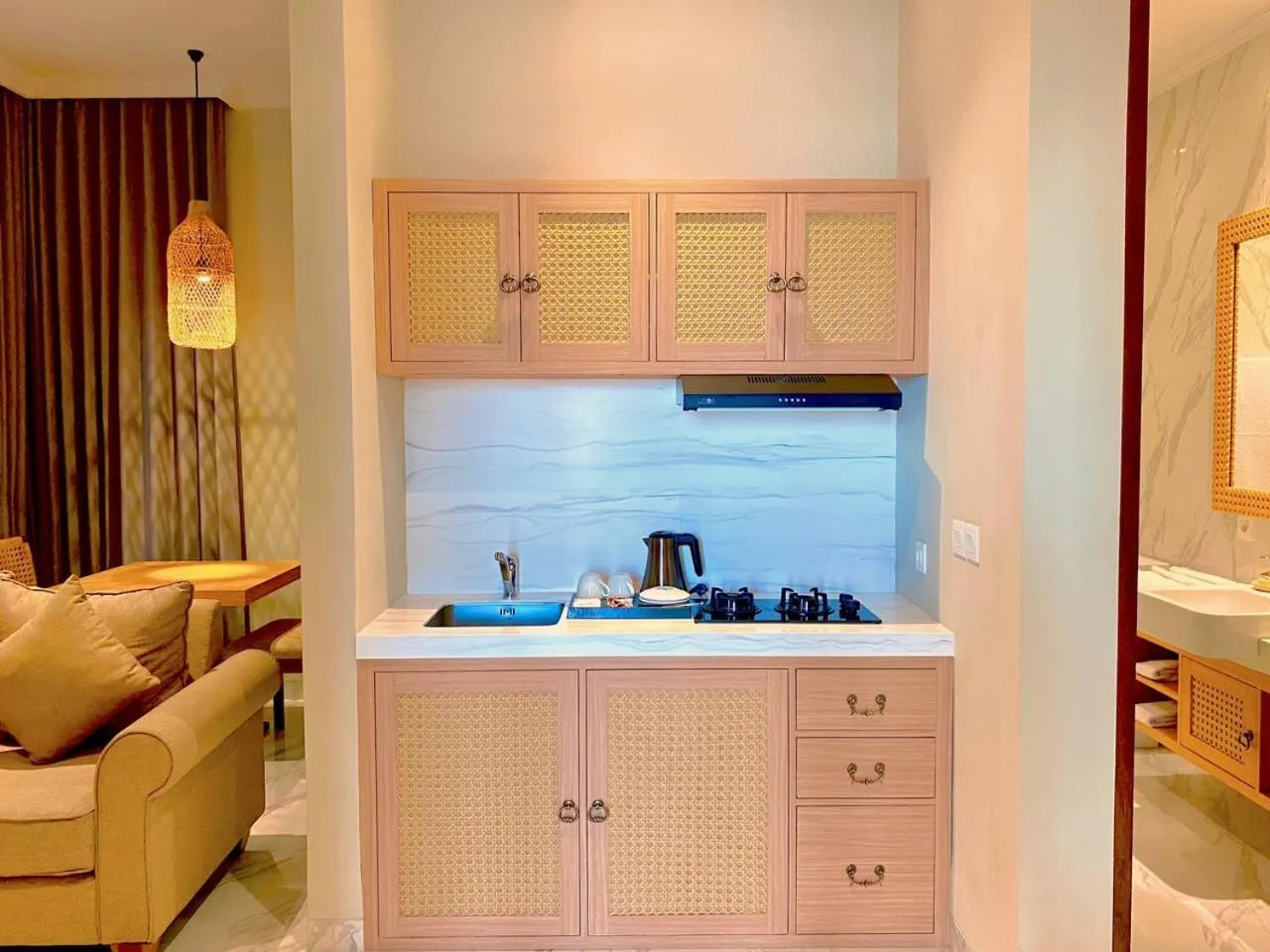 Kitchen or kitchenette in Kayangan Boutique Hotel