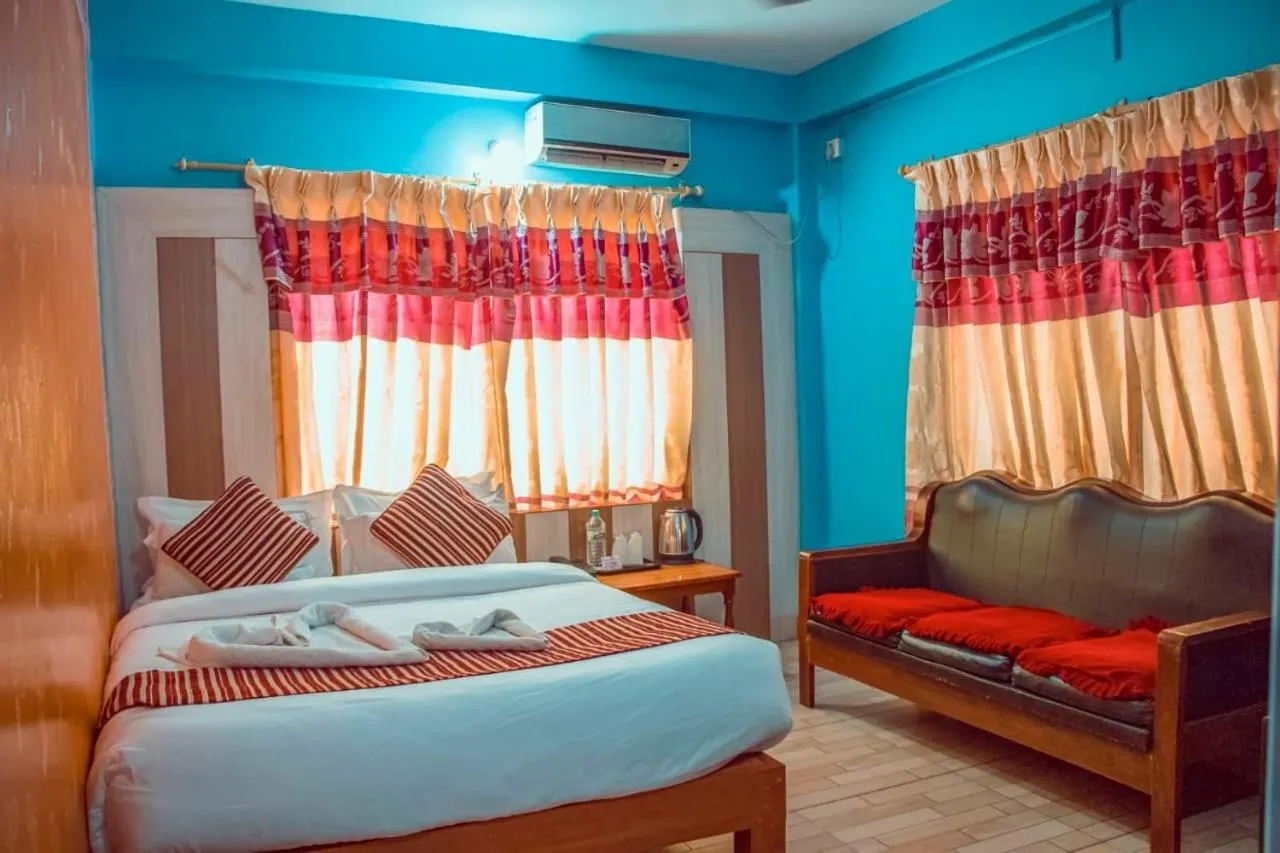 Bed in Hotel Middle Point Pvt Ltd