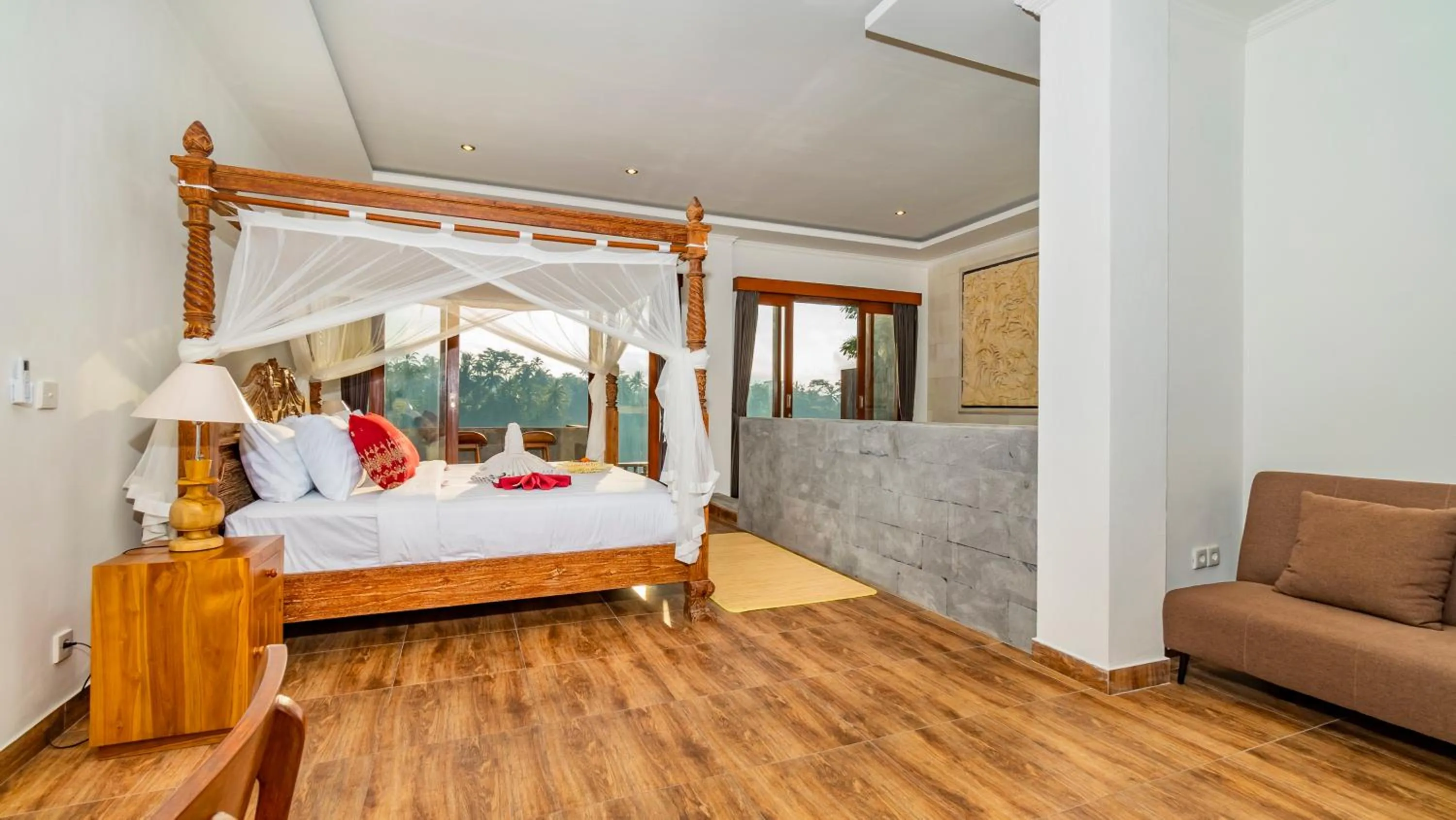 Bedroom, Bed in Magatama Villa by Mahaputra