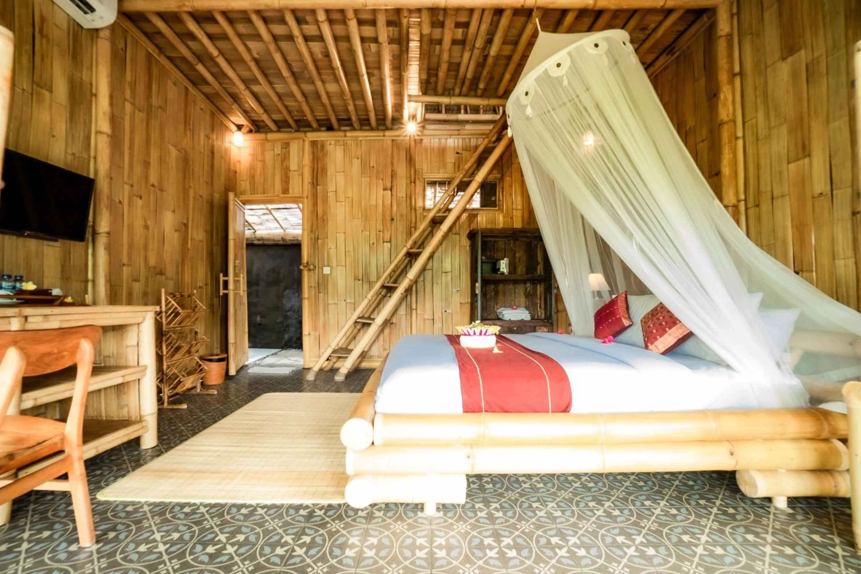 Bedroom, Bed in Magatama Villa by Mahaputra