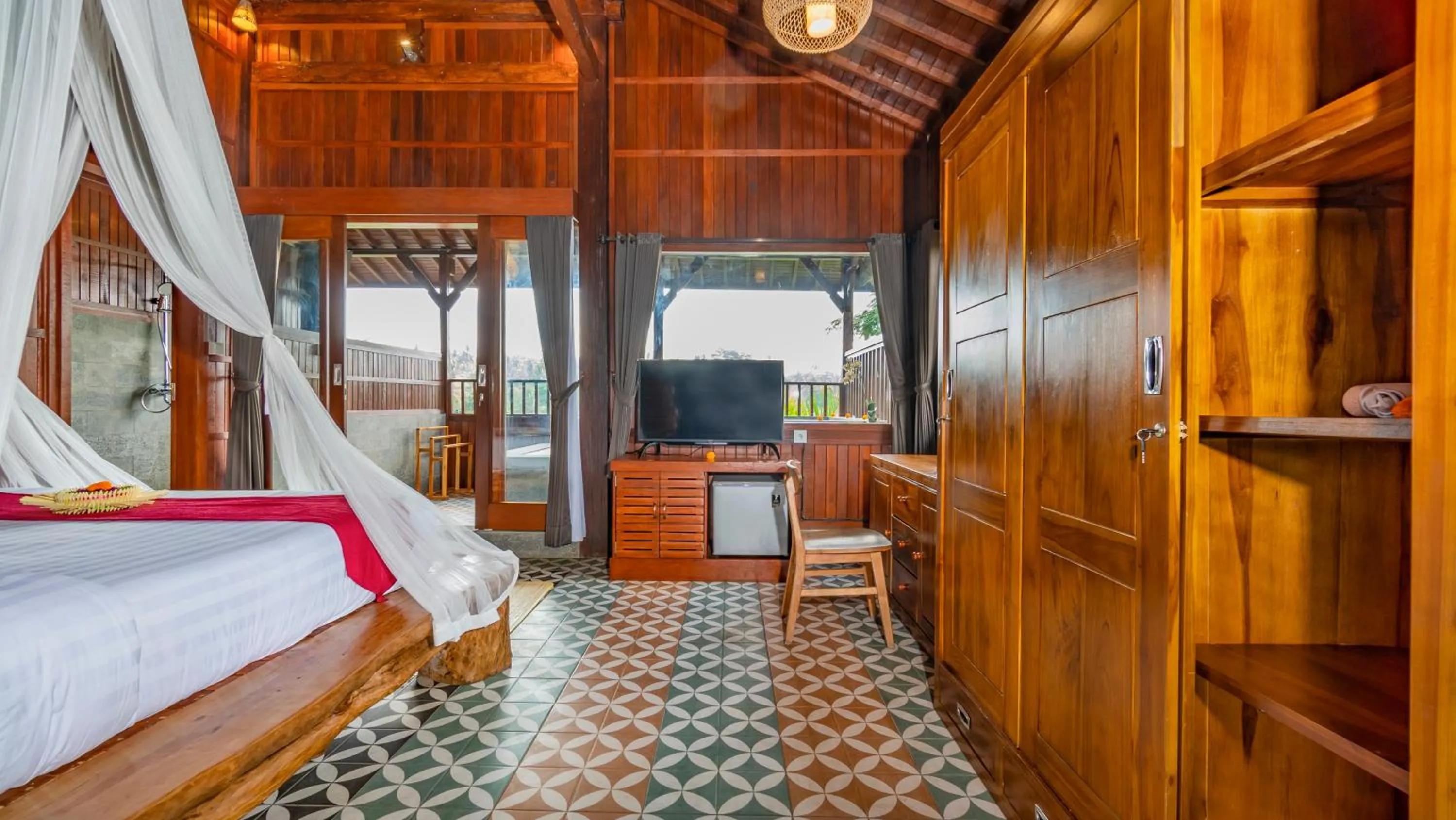 Bedroom, Bed in Magatama Villa by Mahaputra