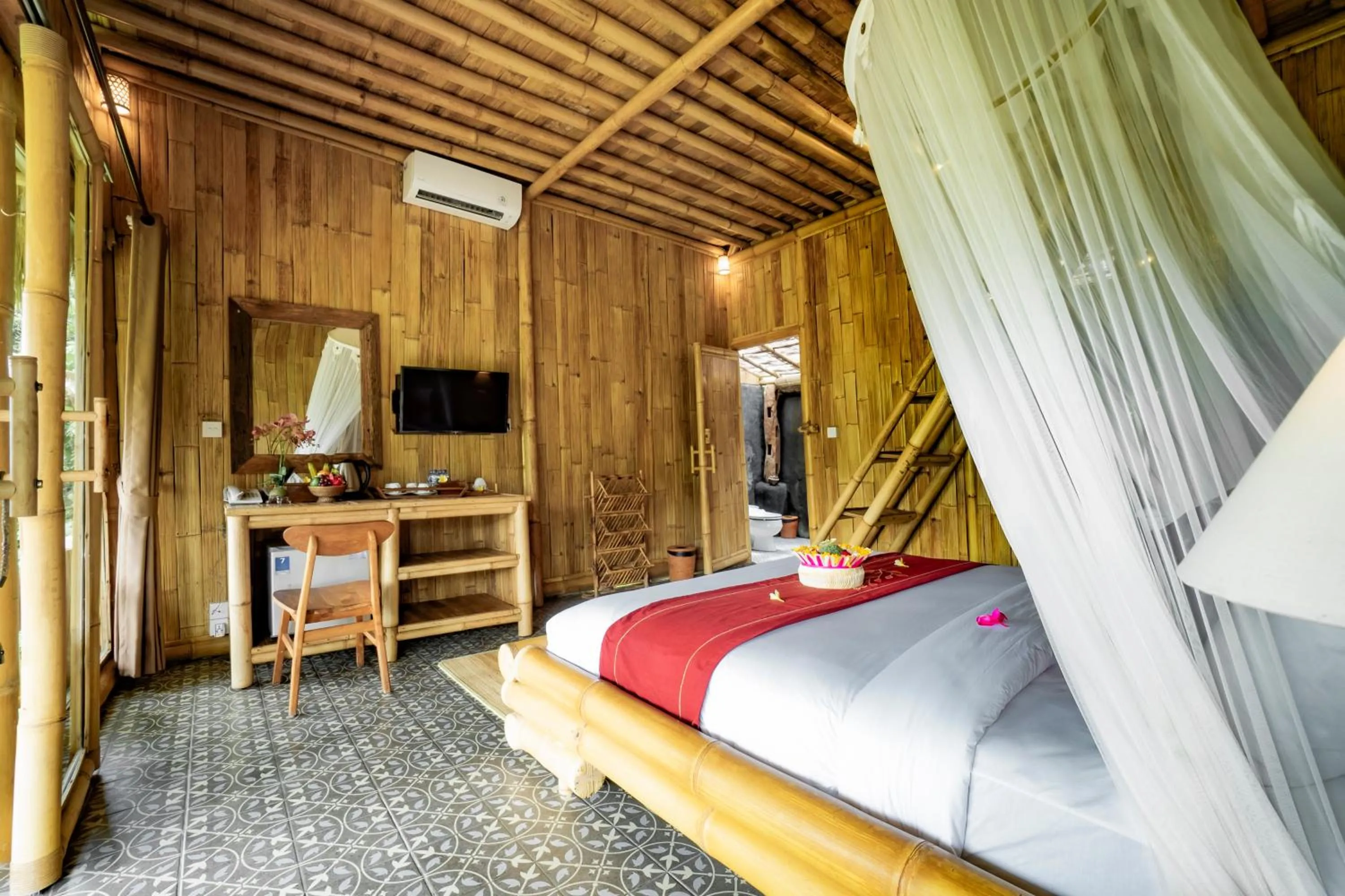 Bedroom, Bed in Magatama Villa by Mahaputra