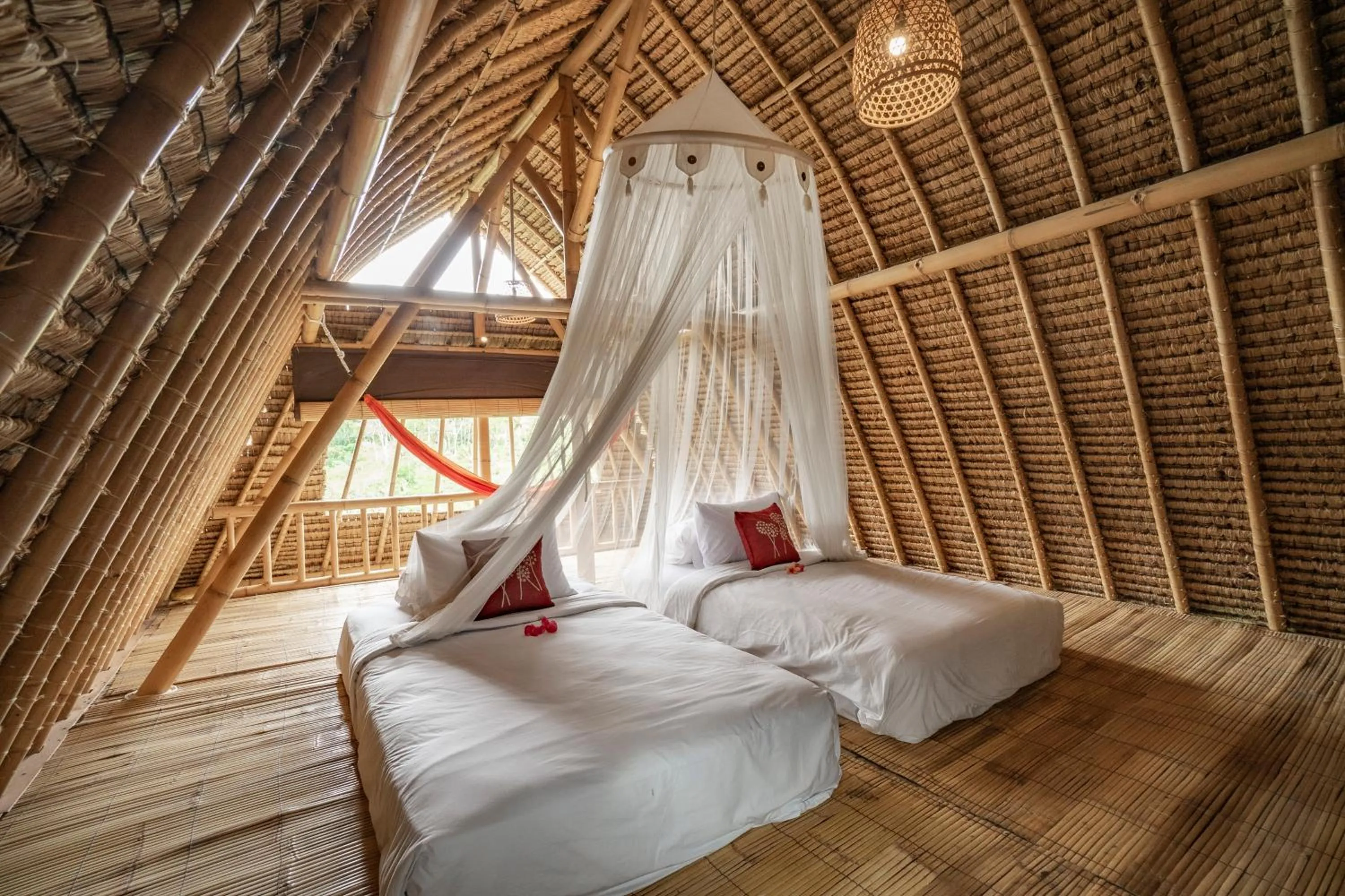 Bedroom, Bed in Magatama Villa by Mahaputra