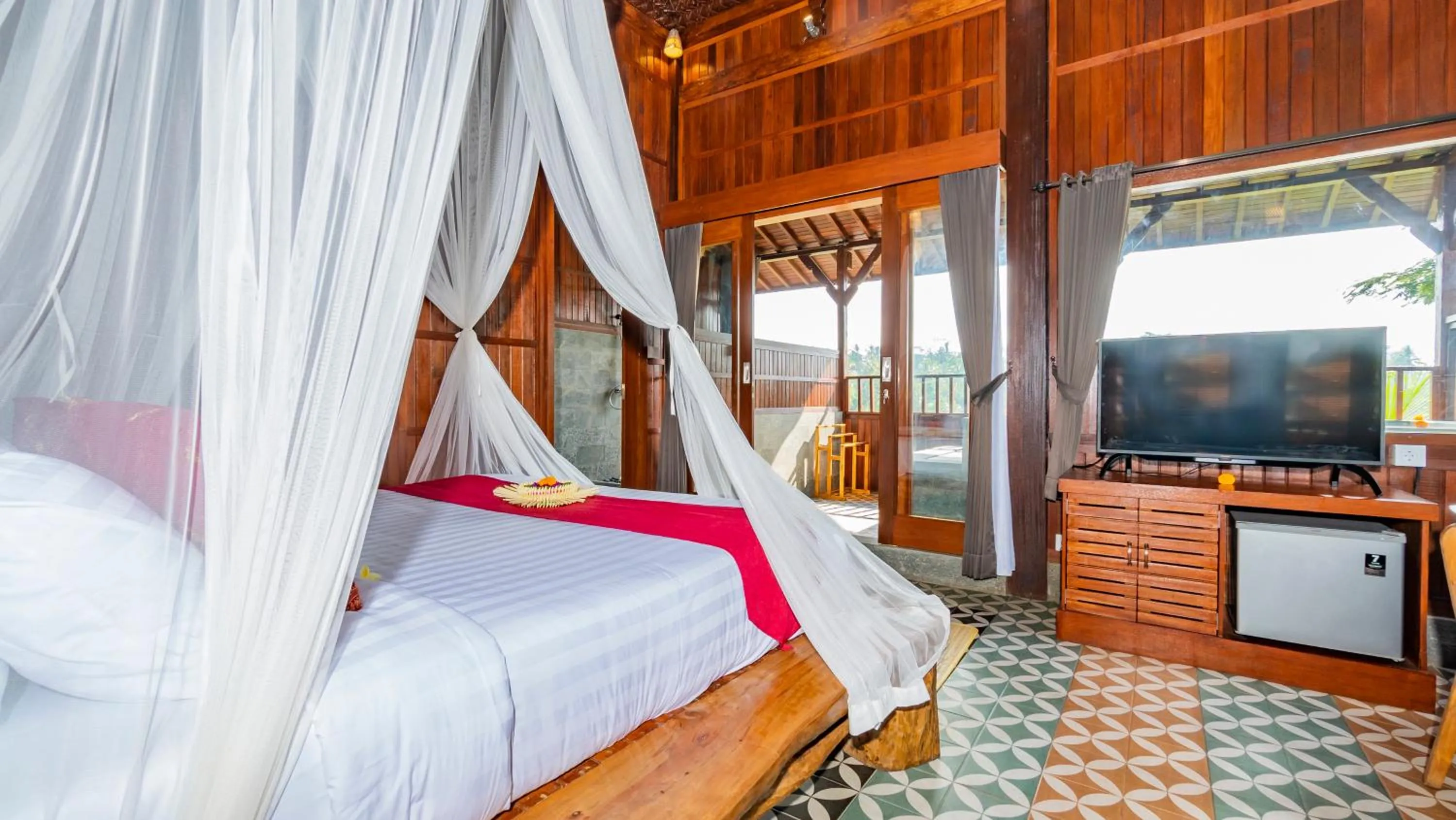 Bedroom, Bed in Magatama Villa by Mahaputra