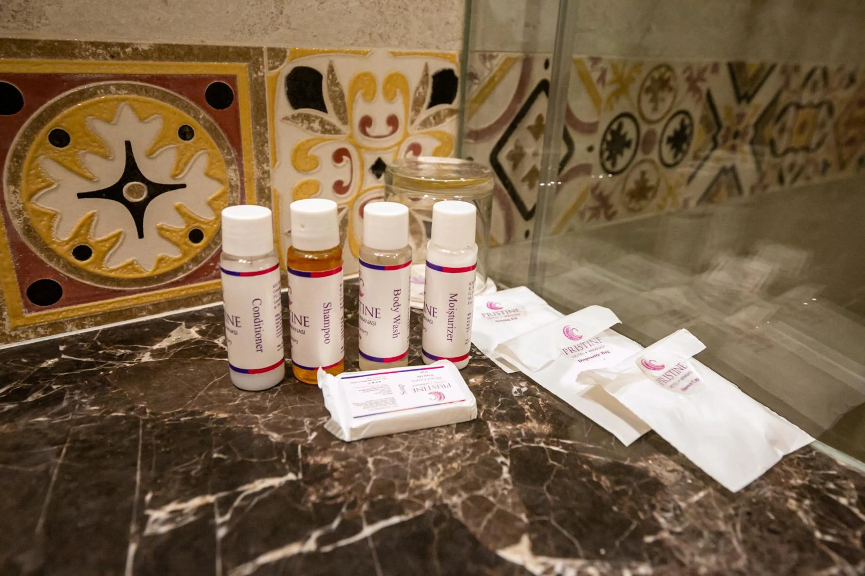 Bathroom in Pristine Hotel, Varanasi