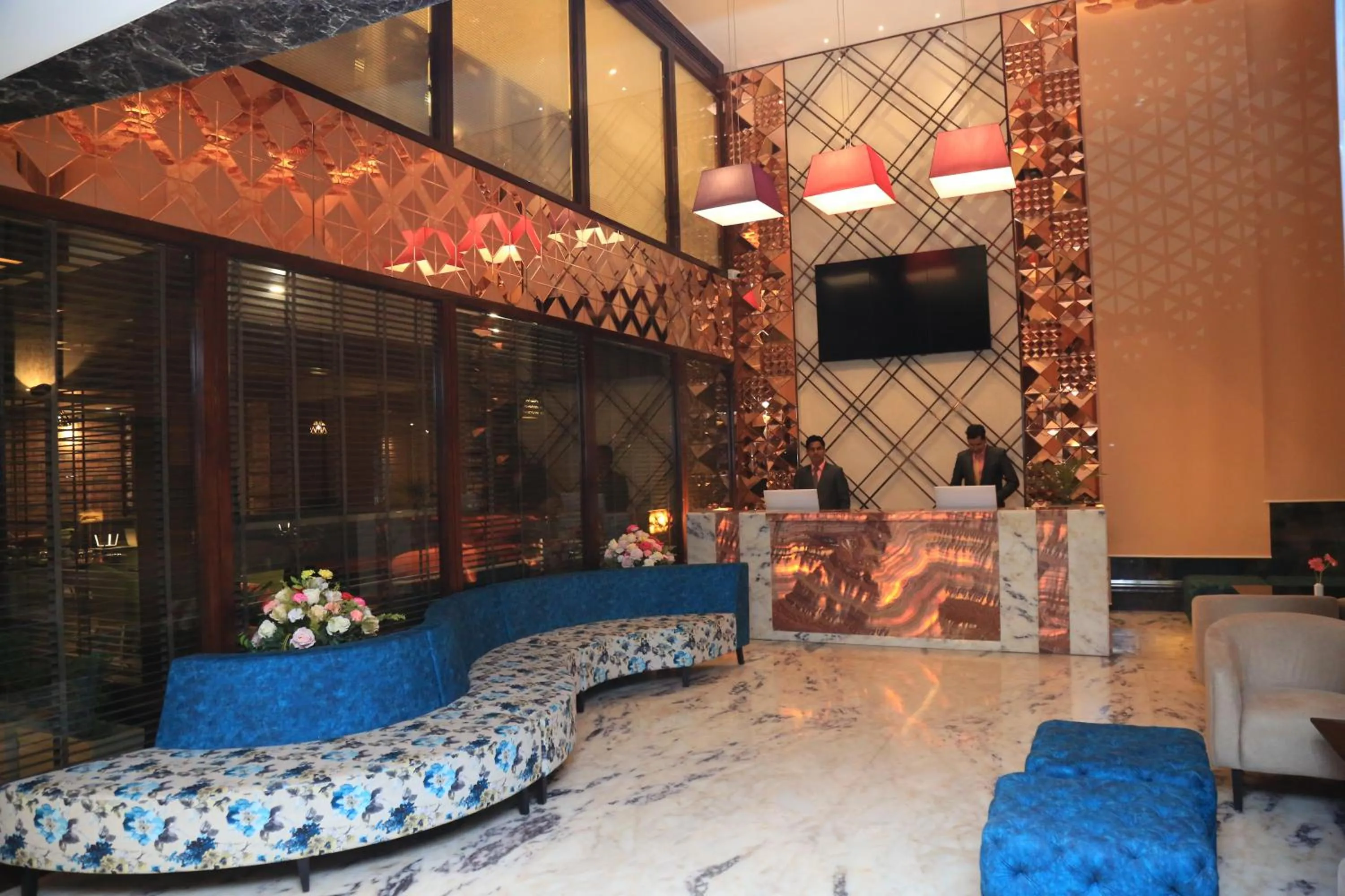 Lobby or reception in Pristine Hotel, Varanasi
