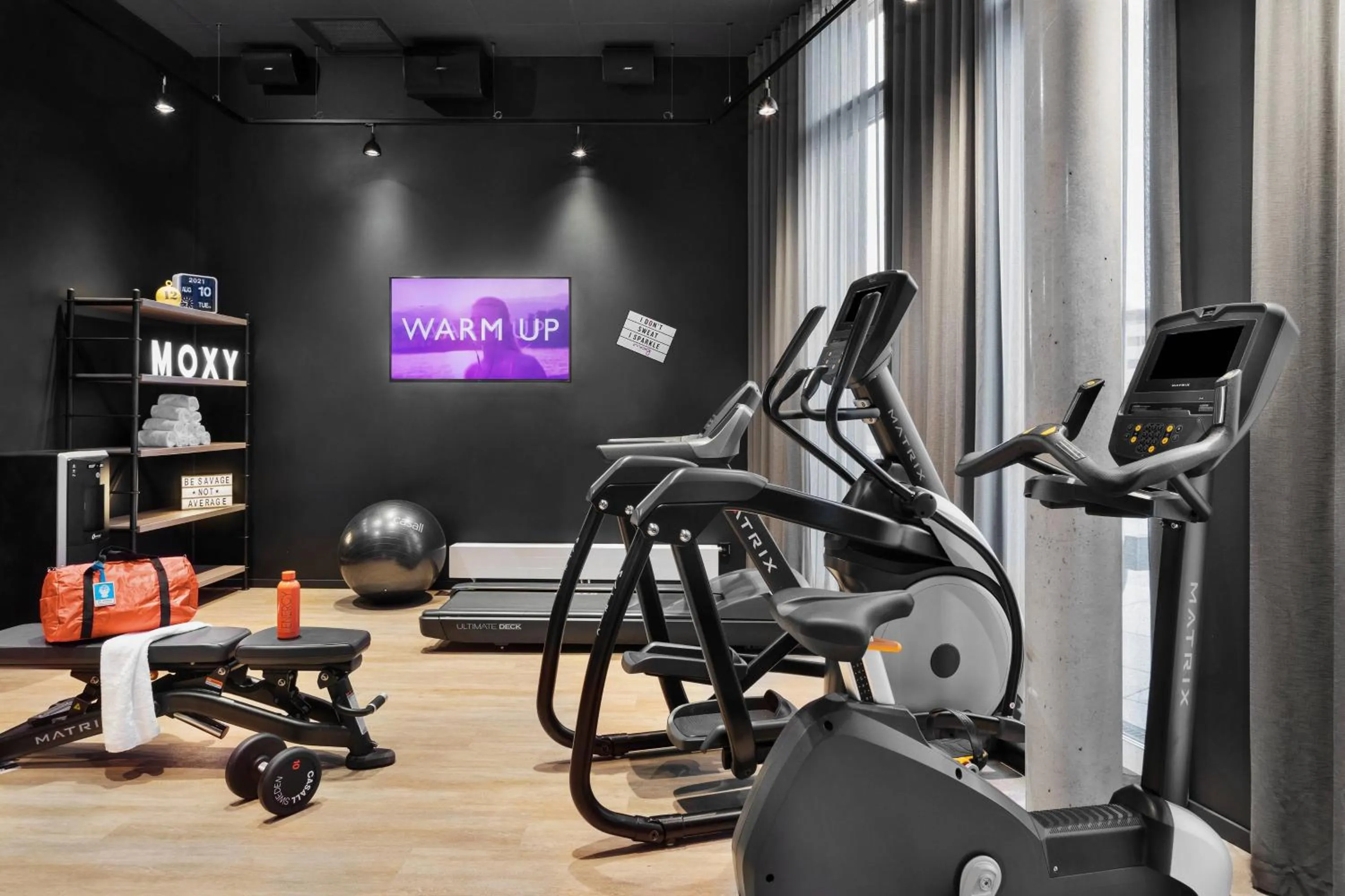 Fitness centre/facilities in Moxy Bergen