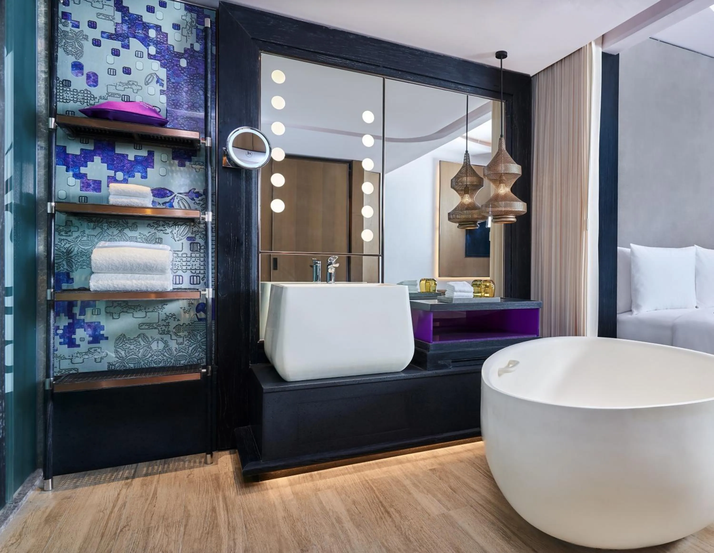 Bathroom, Bed in Renaissance Bali Nusa Dua Resort