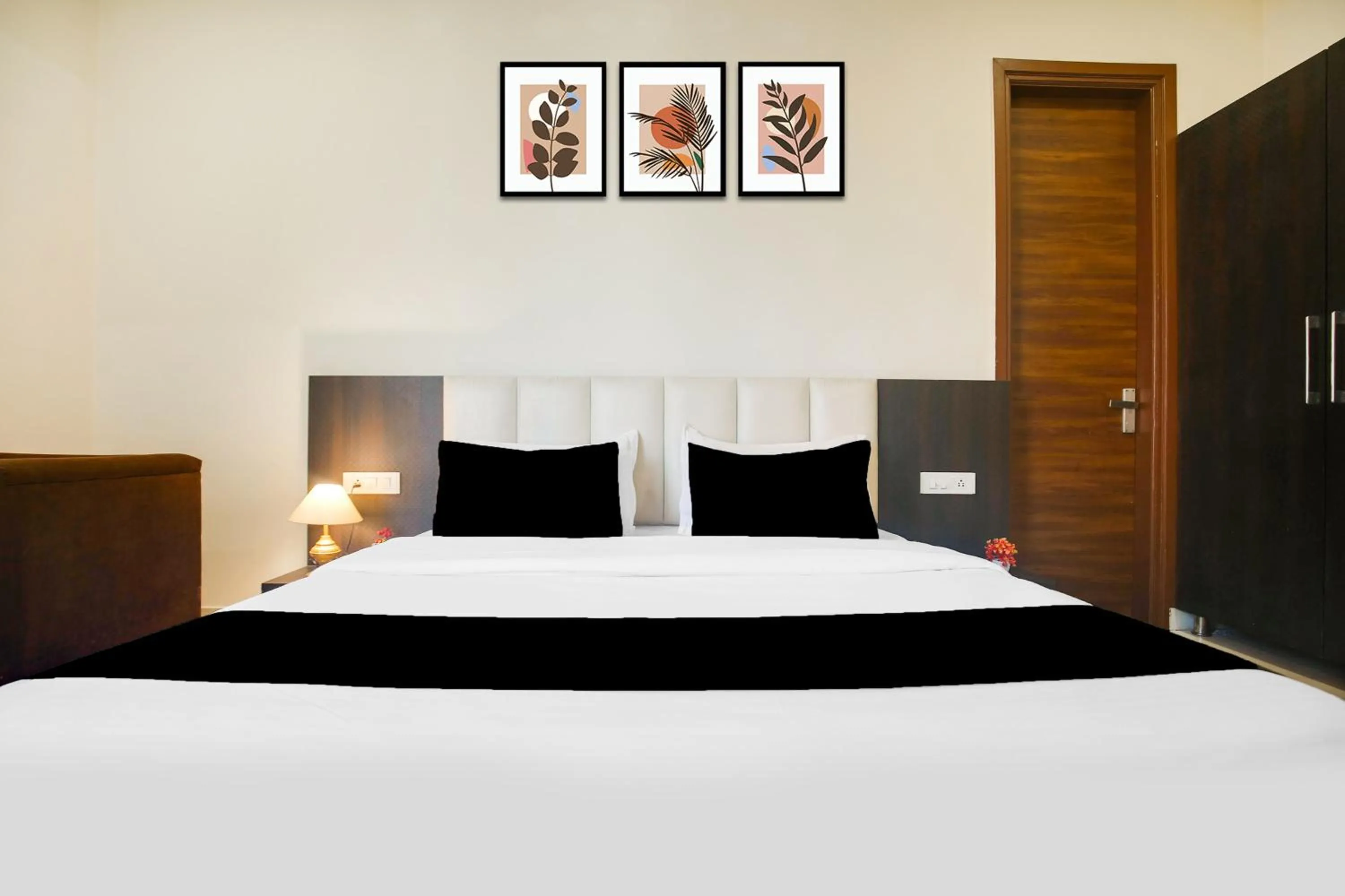 Bedroom, Bed in FabHotel Golden Home