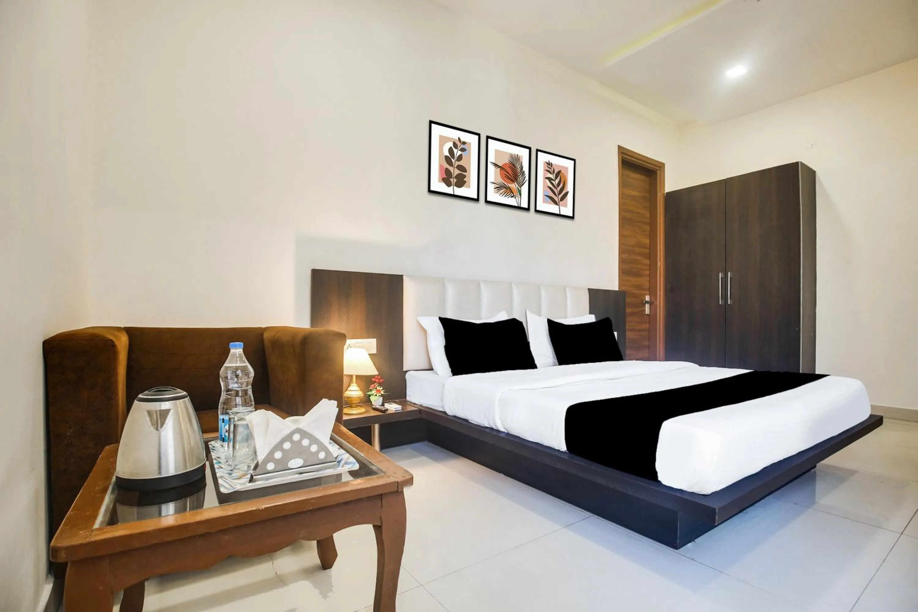 Bedroom, Bed in FabHotel Golden Home