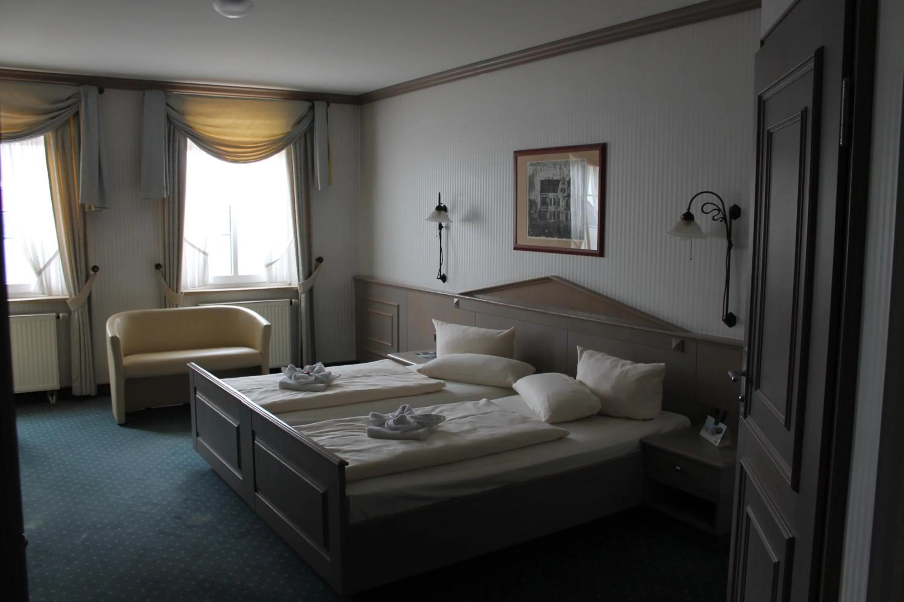 Bed in Hotel DREI SCHWANEN - Ristorante Due Fratelli