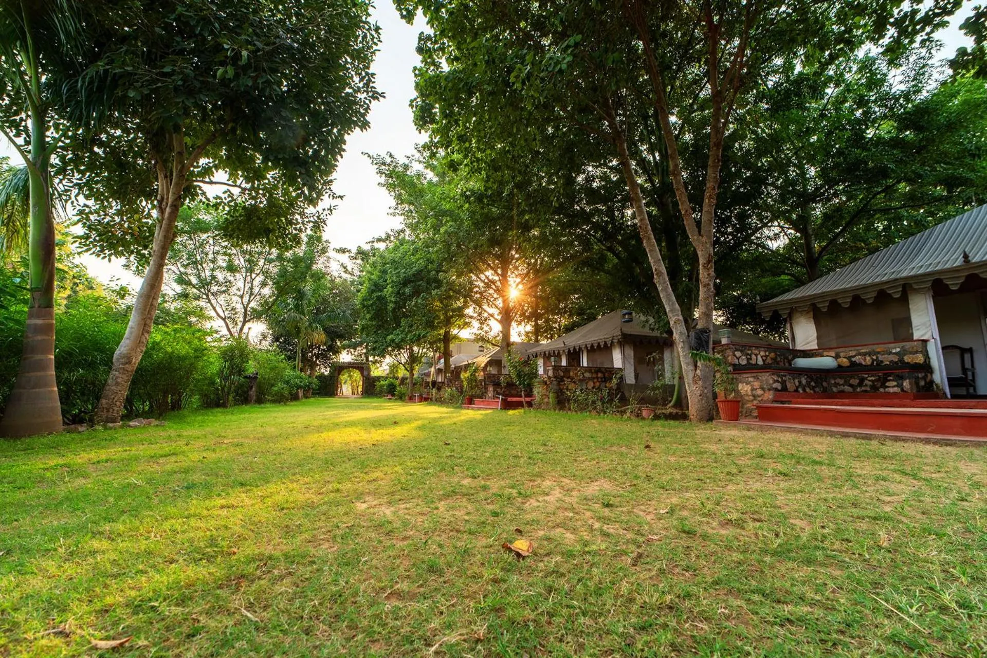 Garden view in Maa Ashapura Resort
