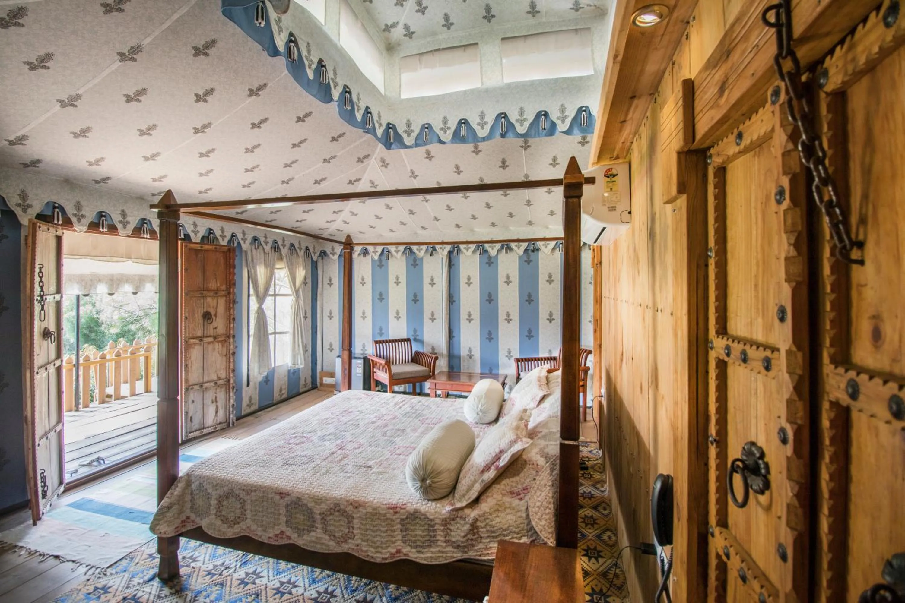 Bed in Maa Ashapura Resort