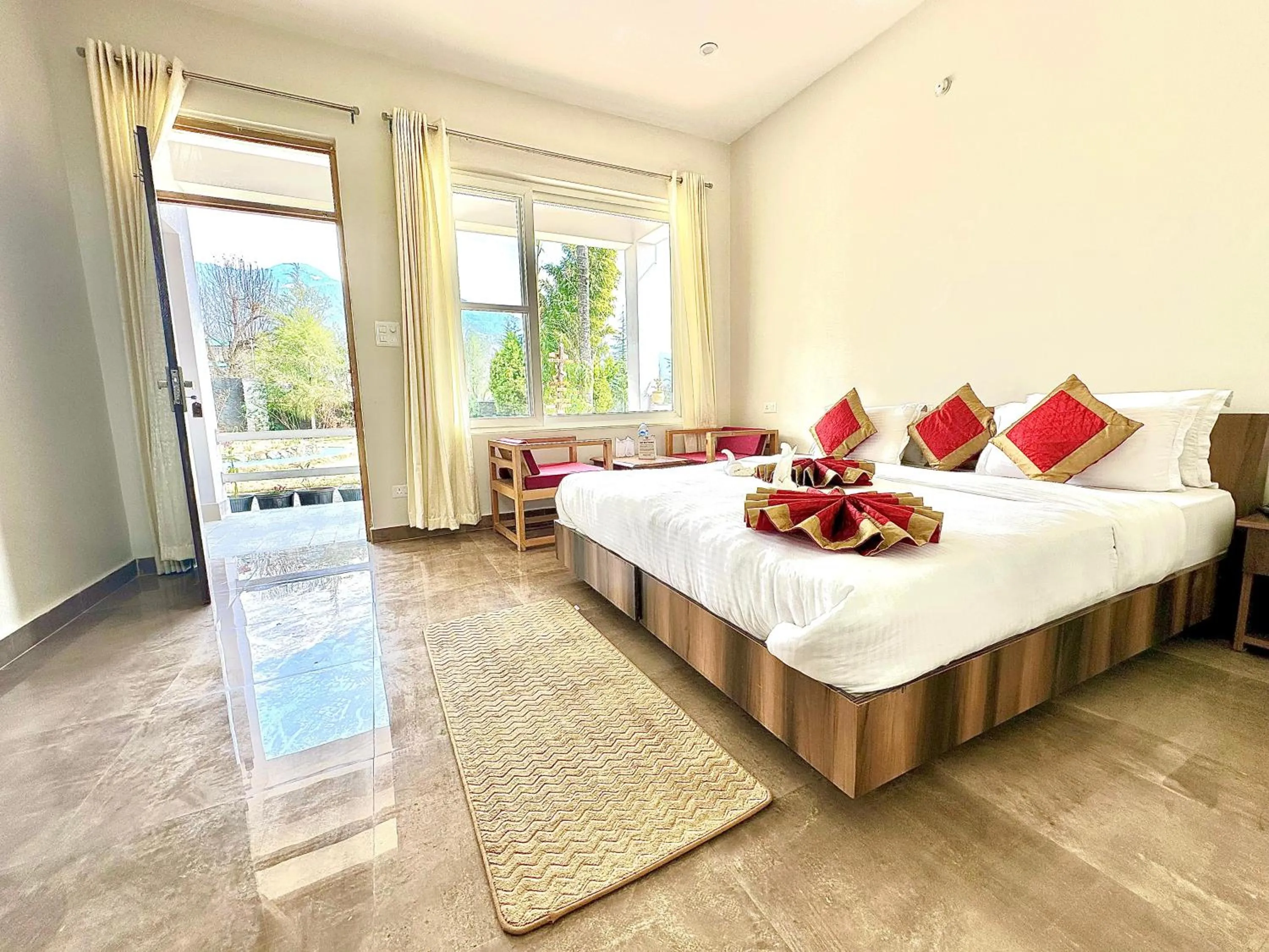 Living room, Bed in The Billing Health Resort