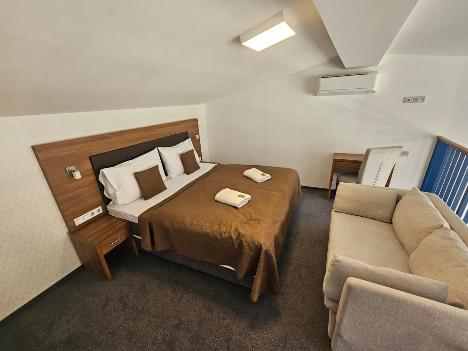 Bed in Hotel Prague Star