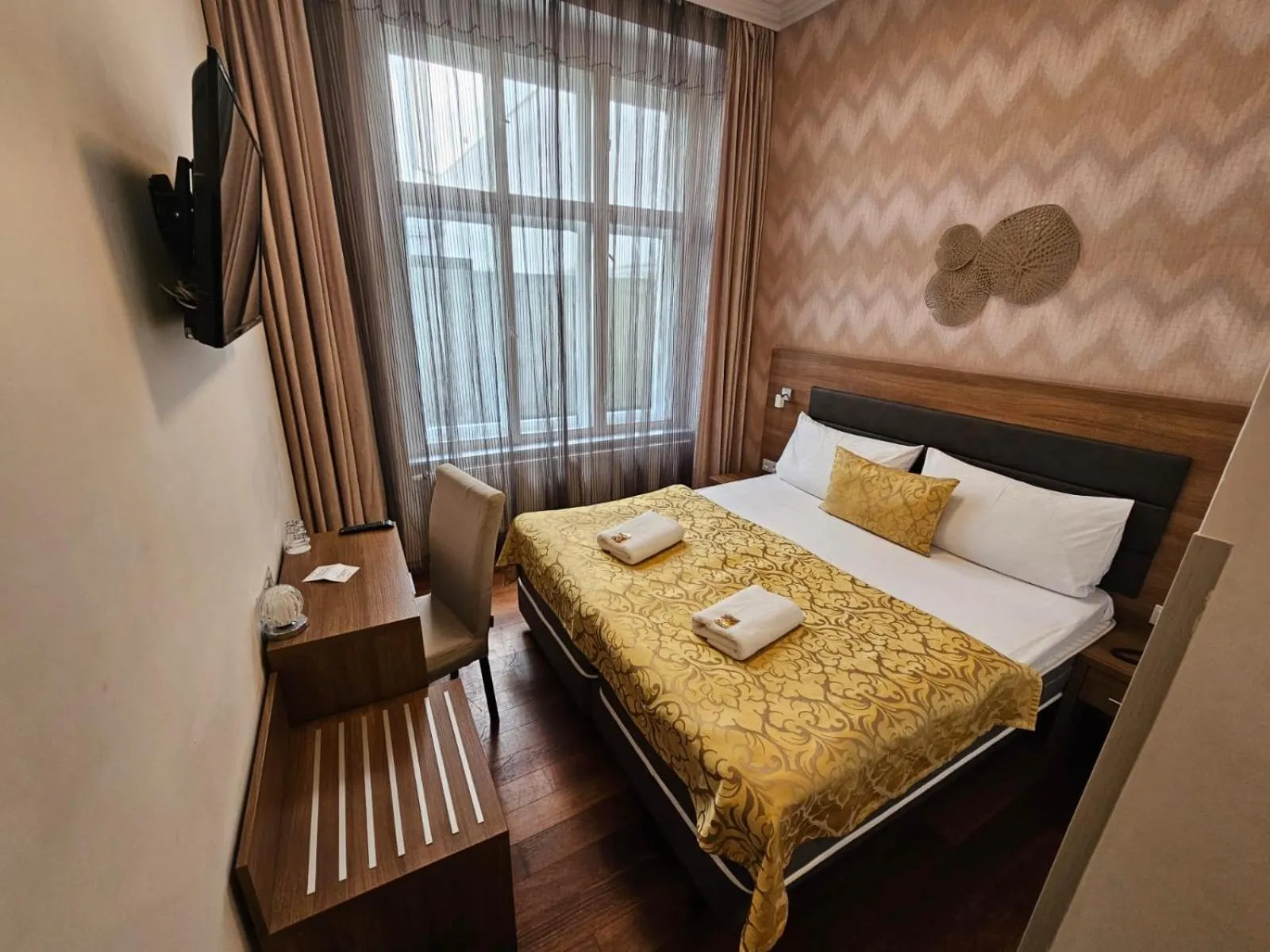 Bed in Hotel Prague Star