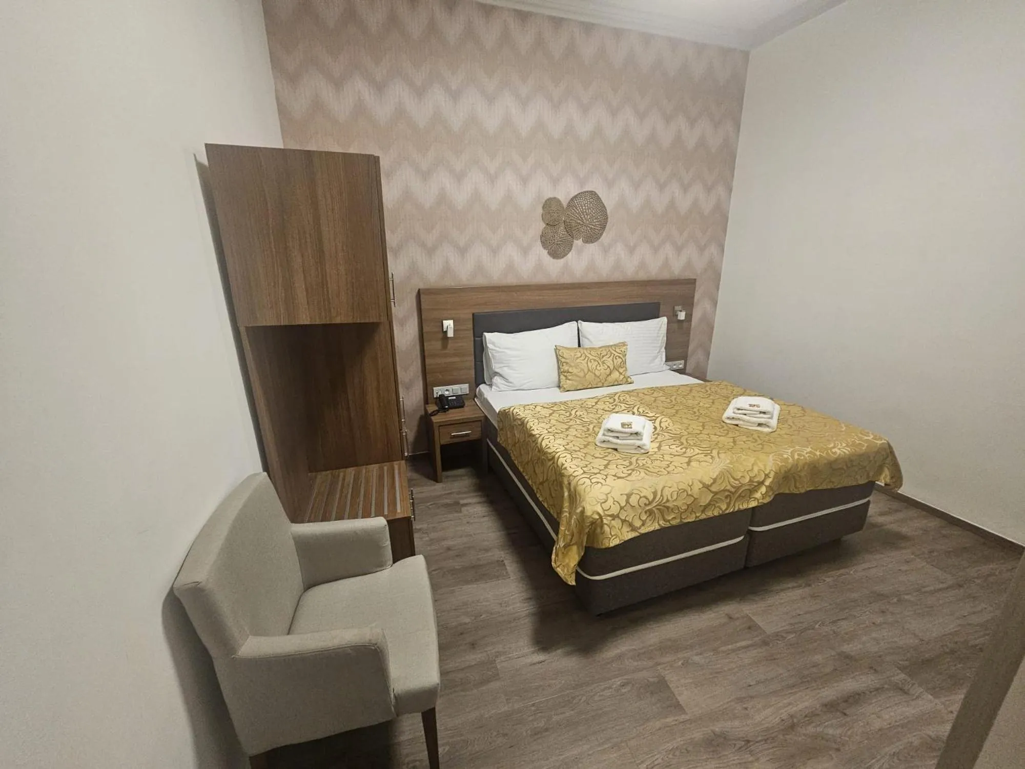 Bed in Hotel Prague Star