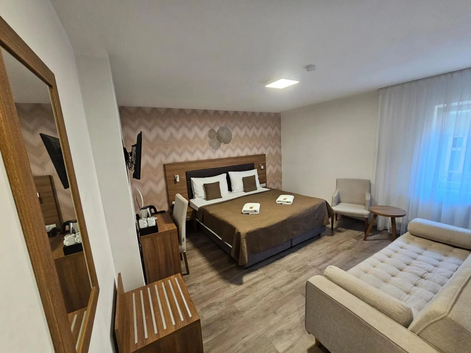 Bed in Hotel Prague Star