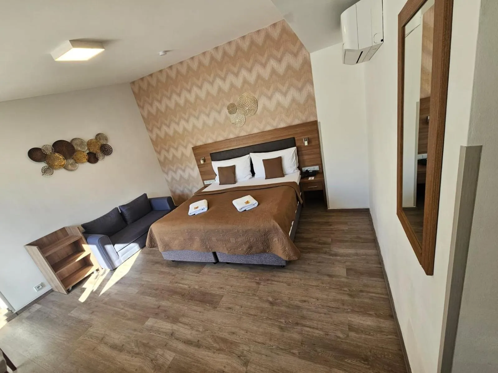 Bed in Hotel Prague Star