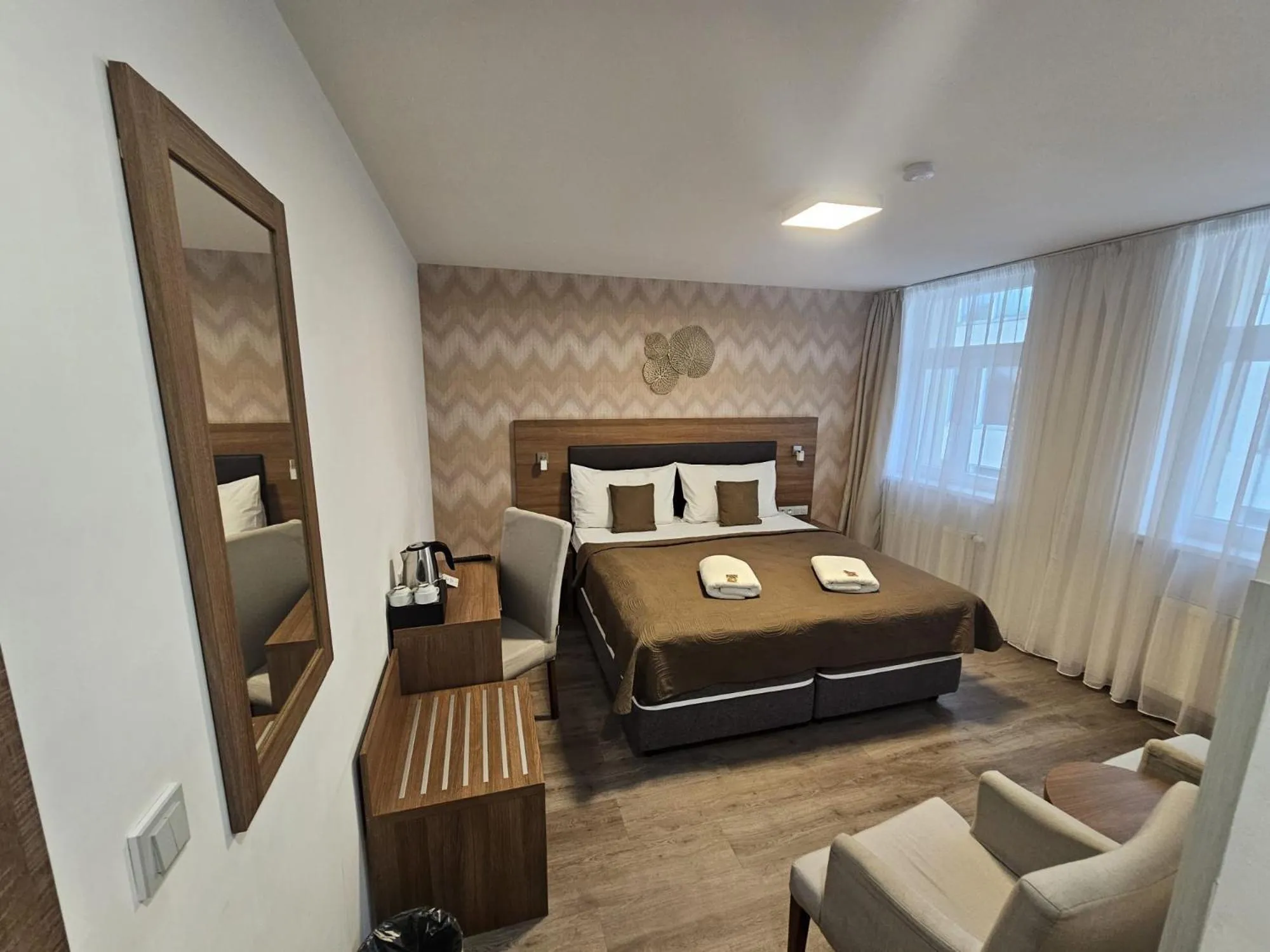 Bed in Hotel Prague Star