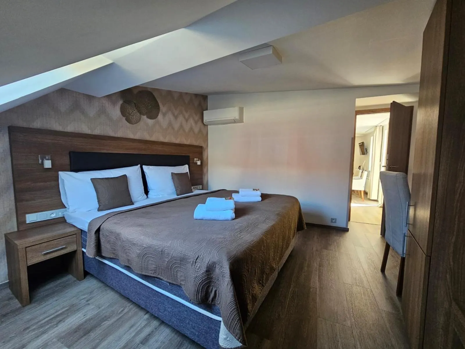 Bed in Hotel Prague Star