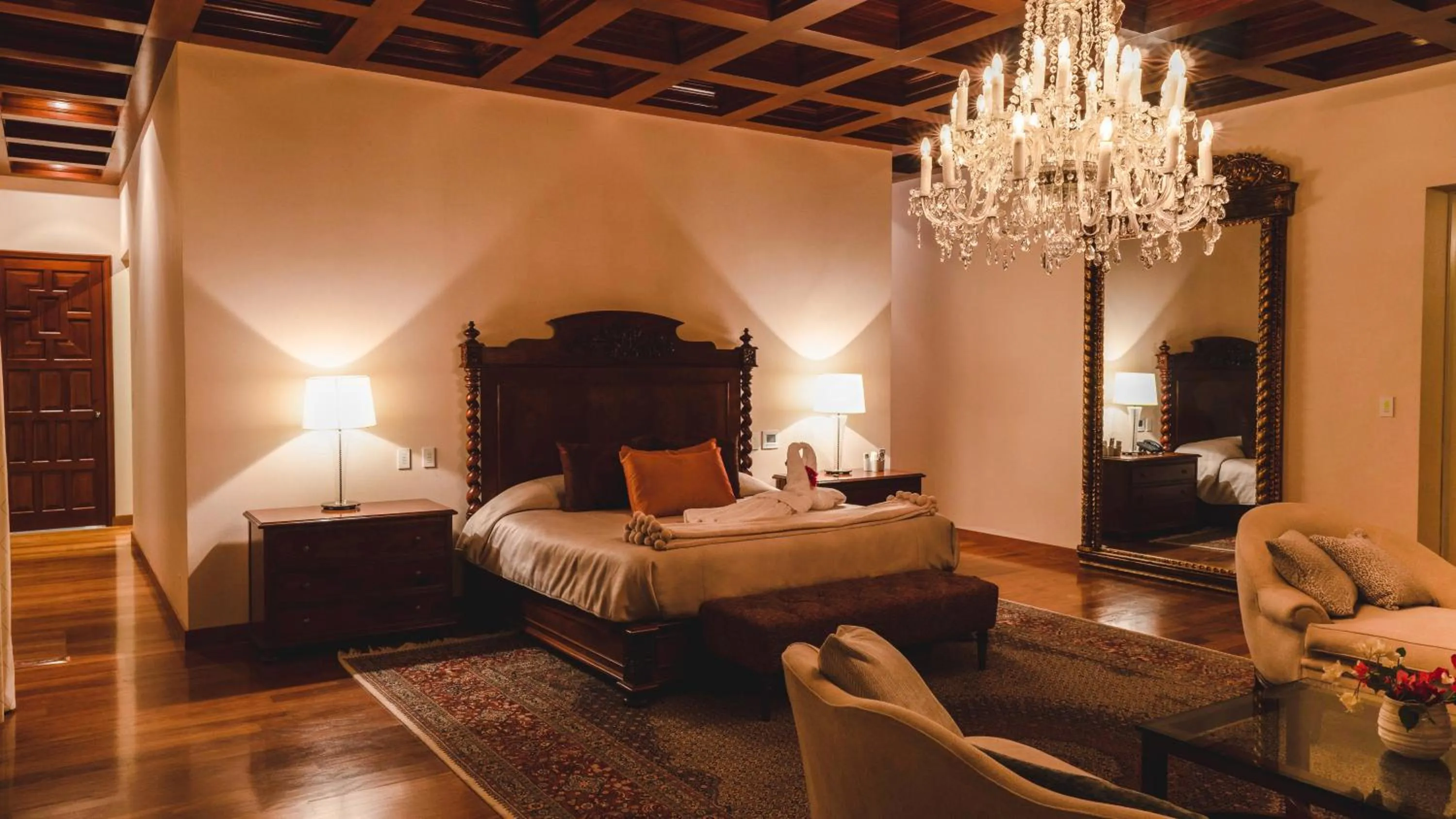 Bed in Hotel & Hacienda La Caravedo