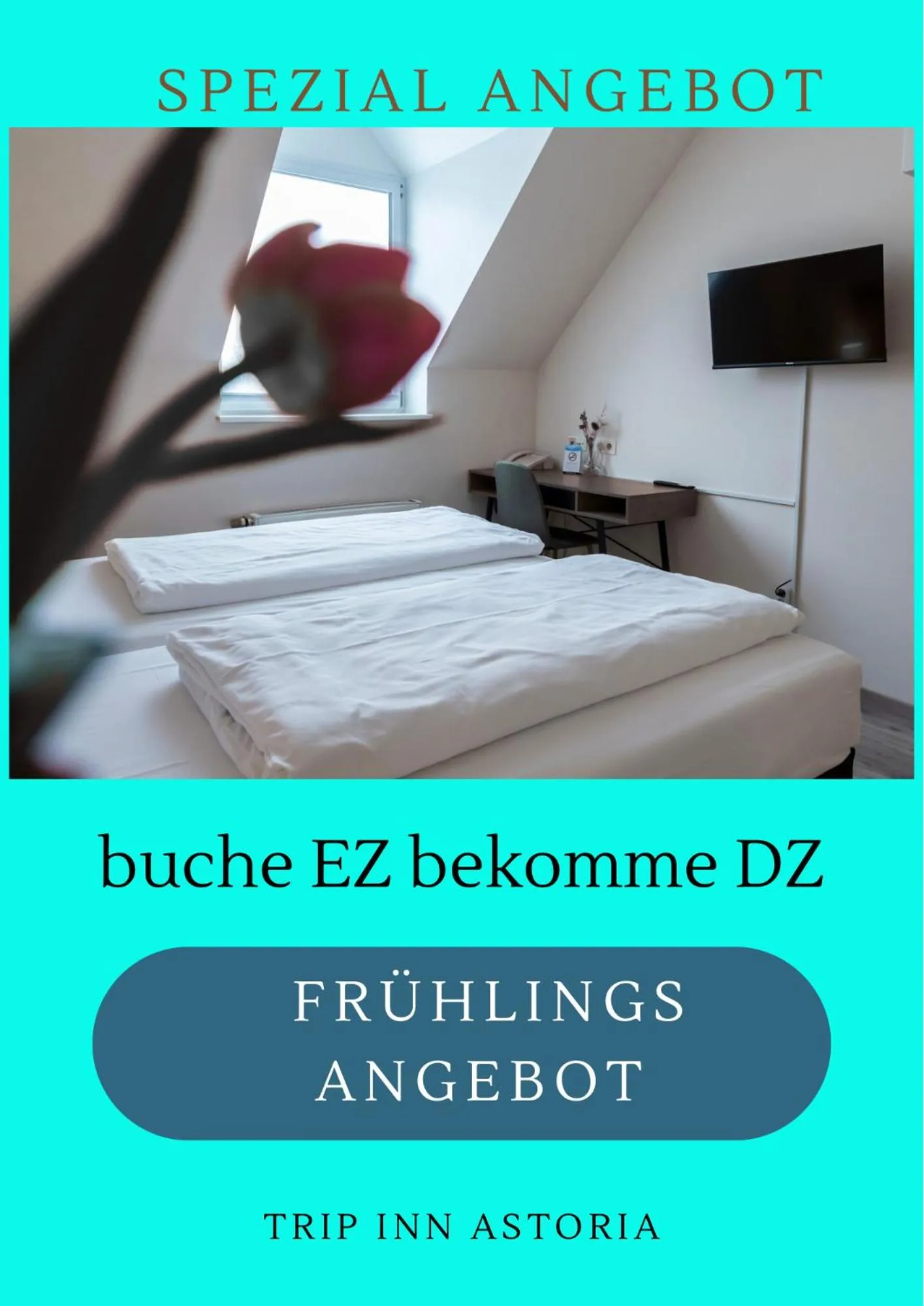 Bed in Trip Inn Hotel Astoria